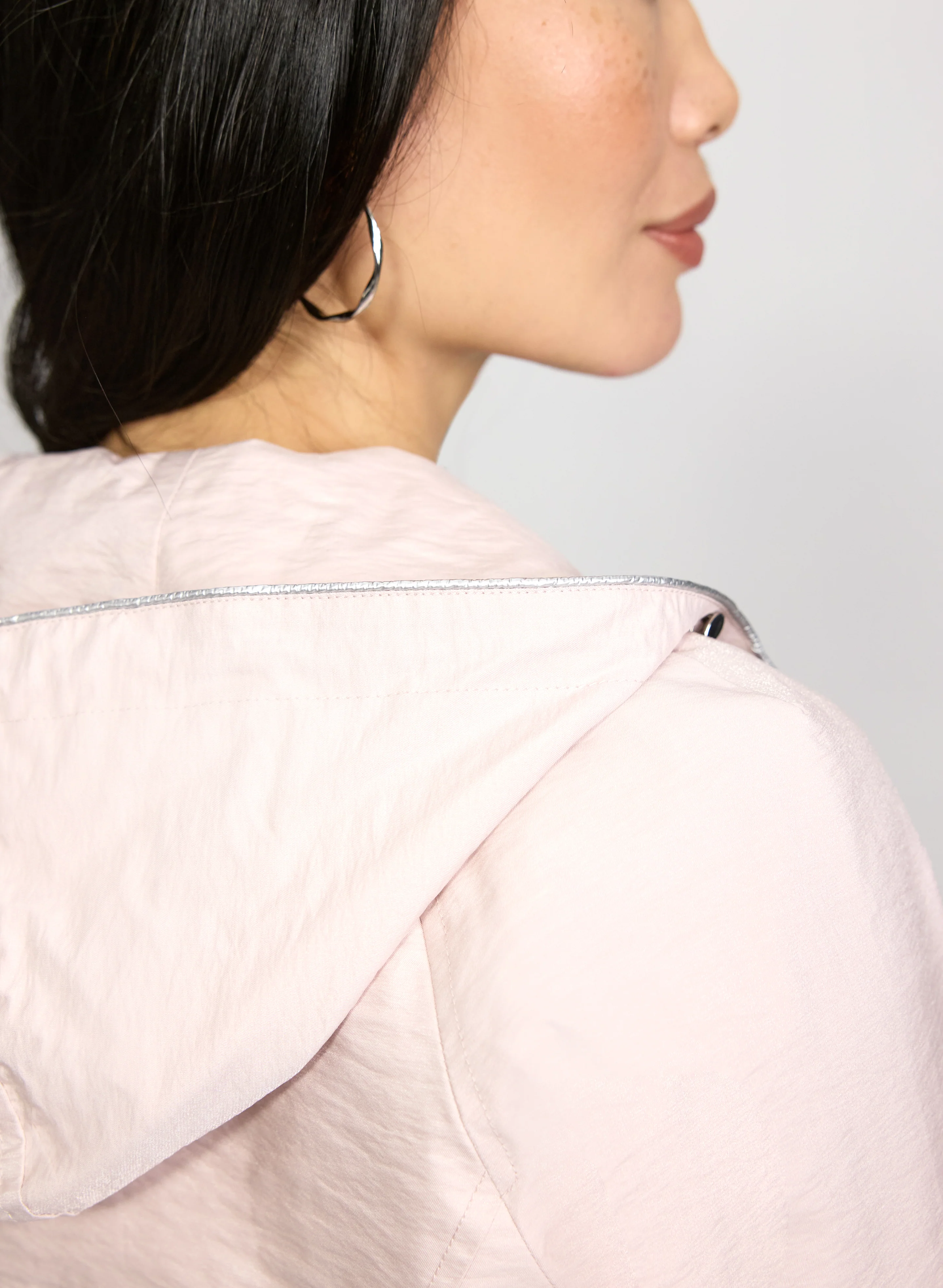 Crinkle Zip Rain Coat - Image 9