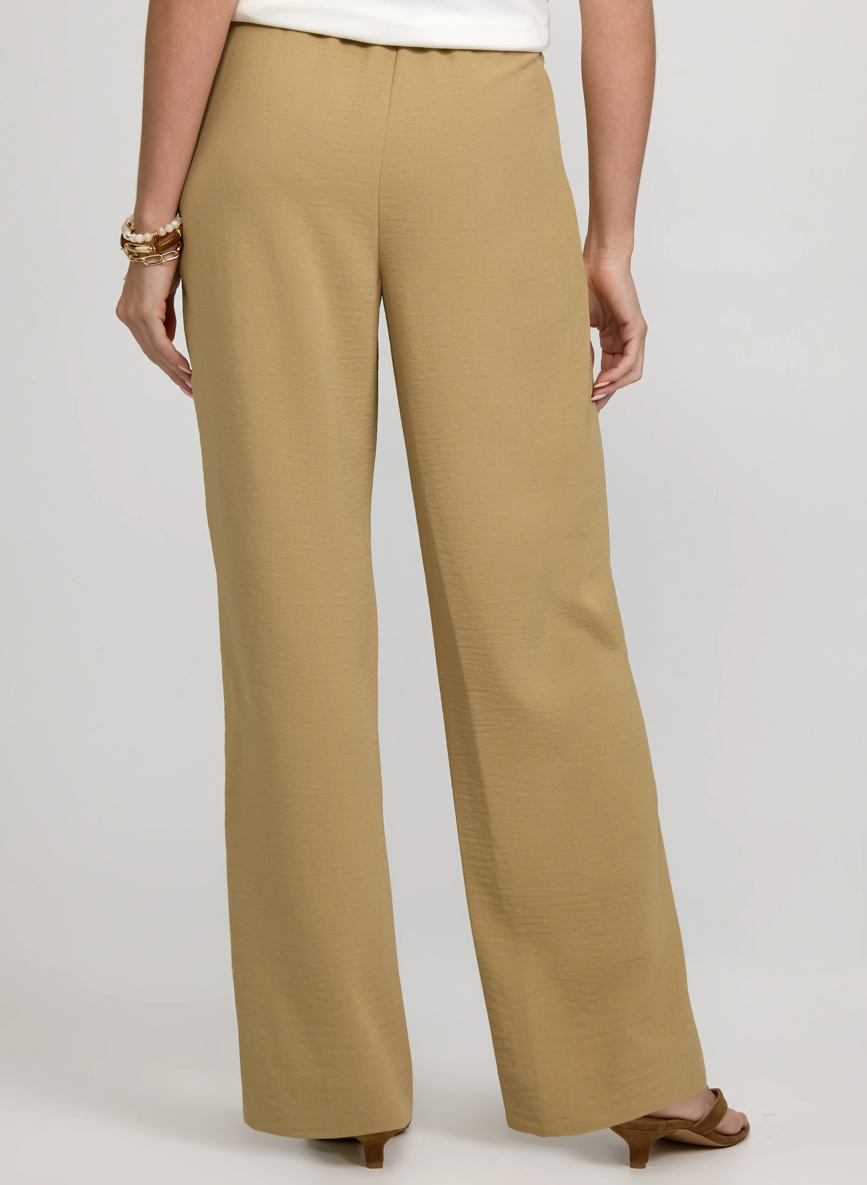 Crinkled Wide-Leg Pants - Image 2