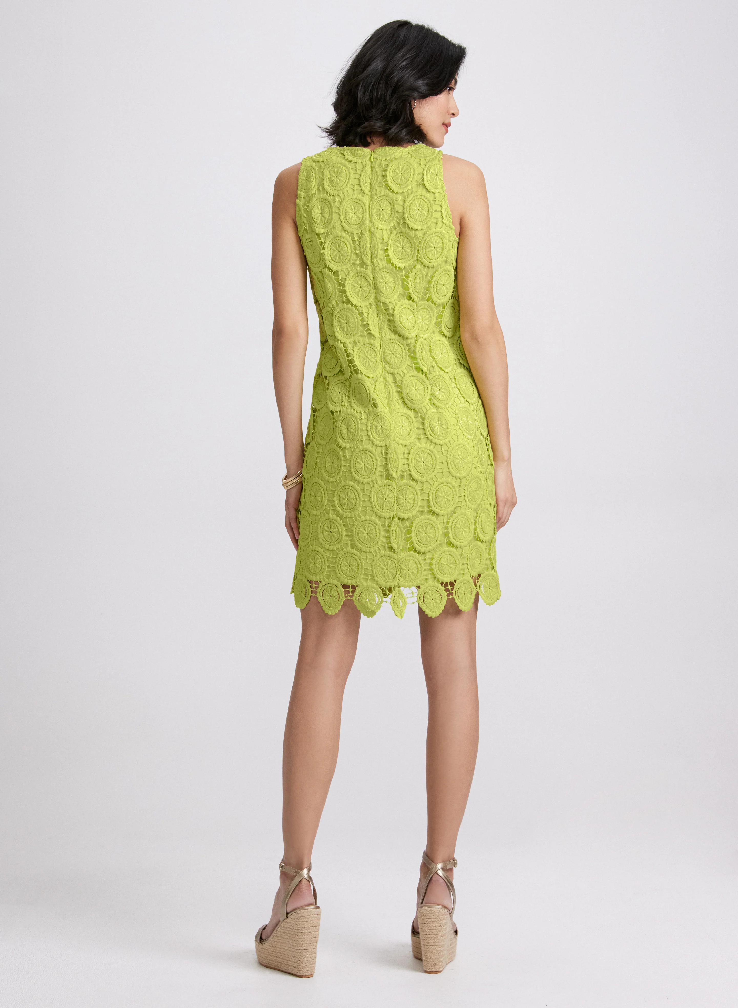 Sleeveless Crochet Dress - Image 3