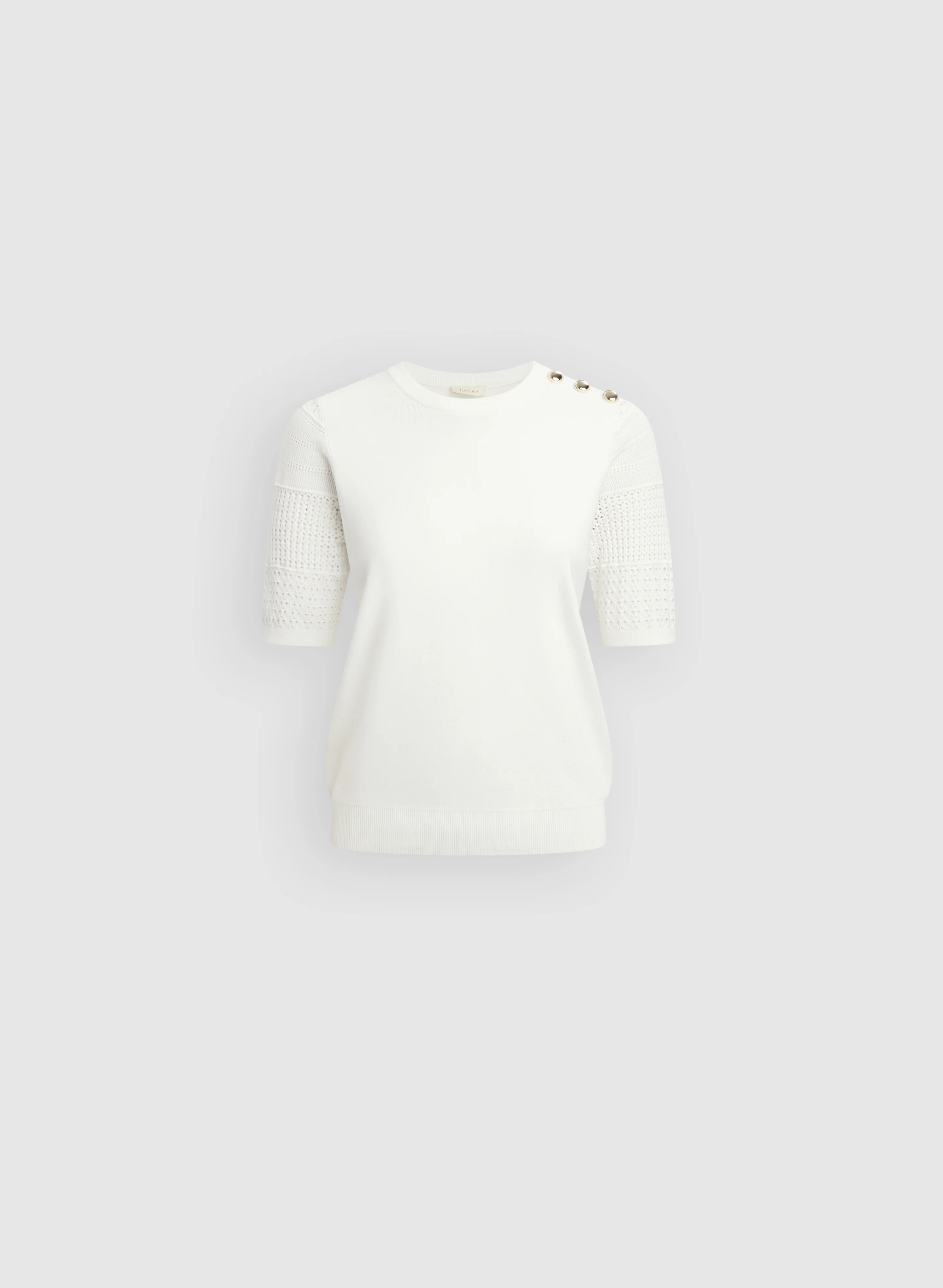 Crochet Sleeve Pullover - Image 6
