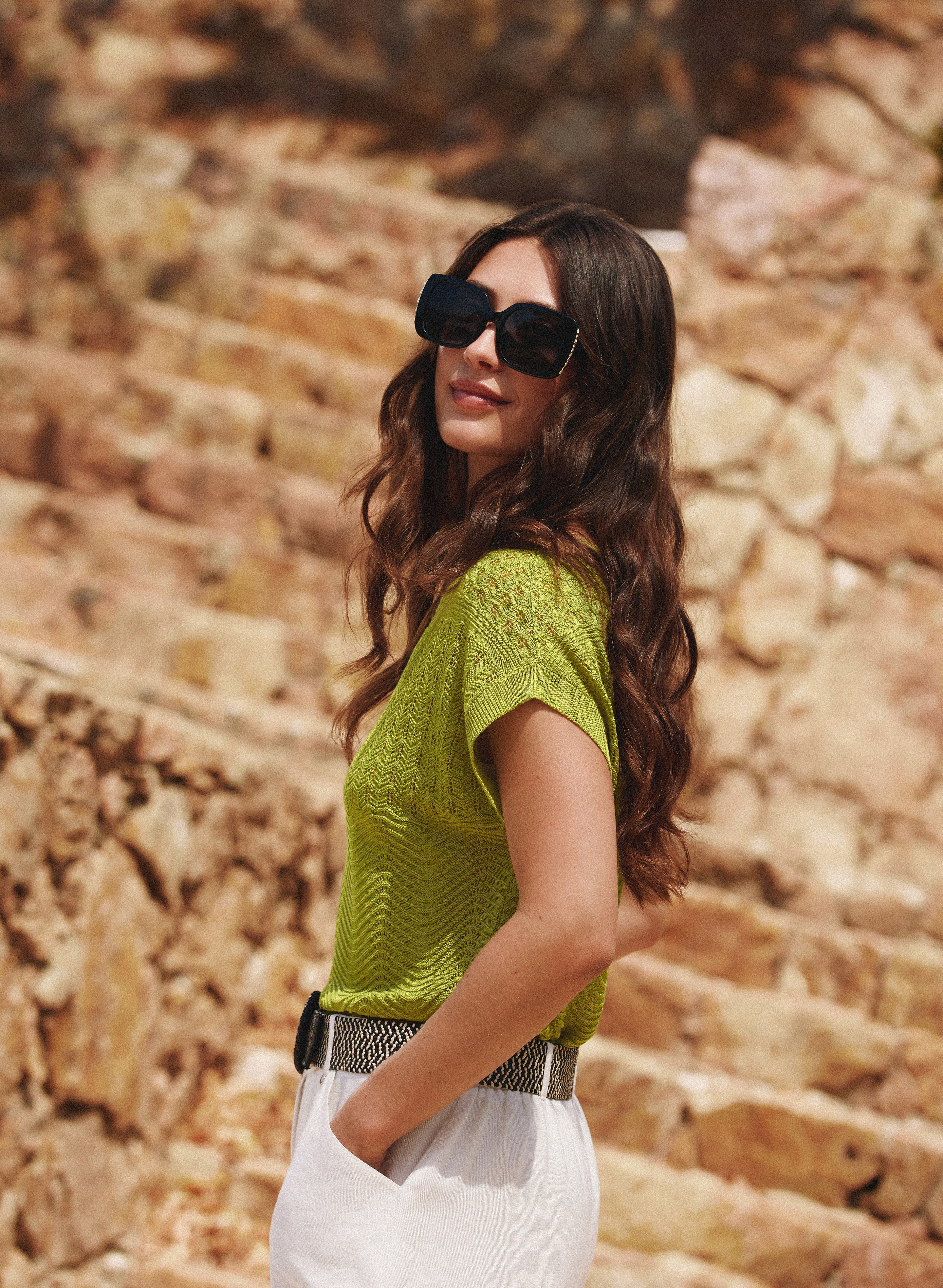 Crochet Stitch Pullover - Image 2
