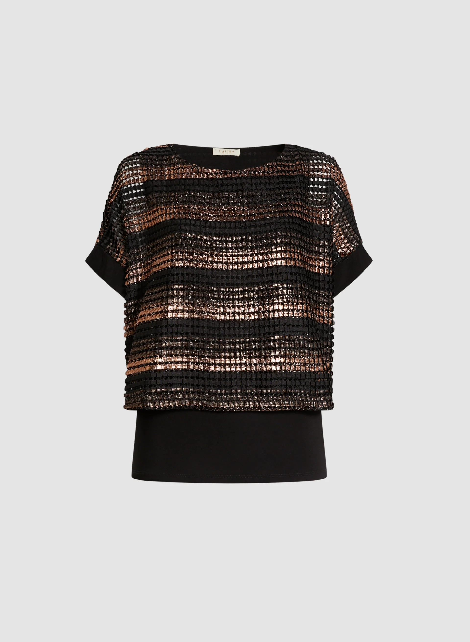 Crochet Stripe Print Top - Image 6