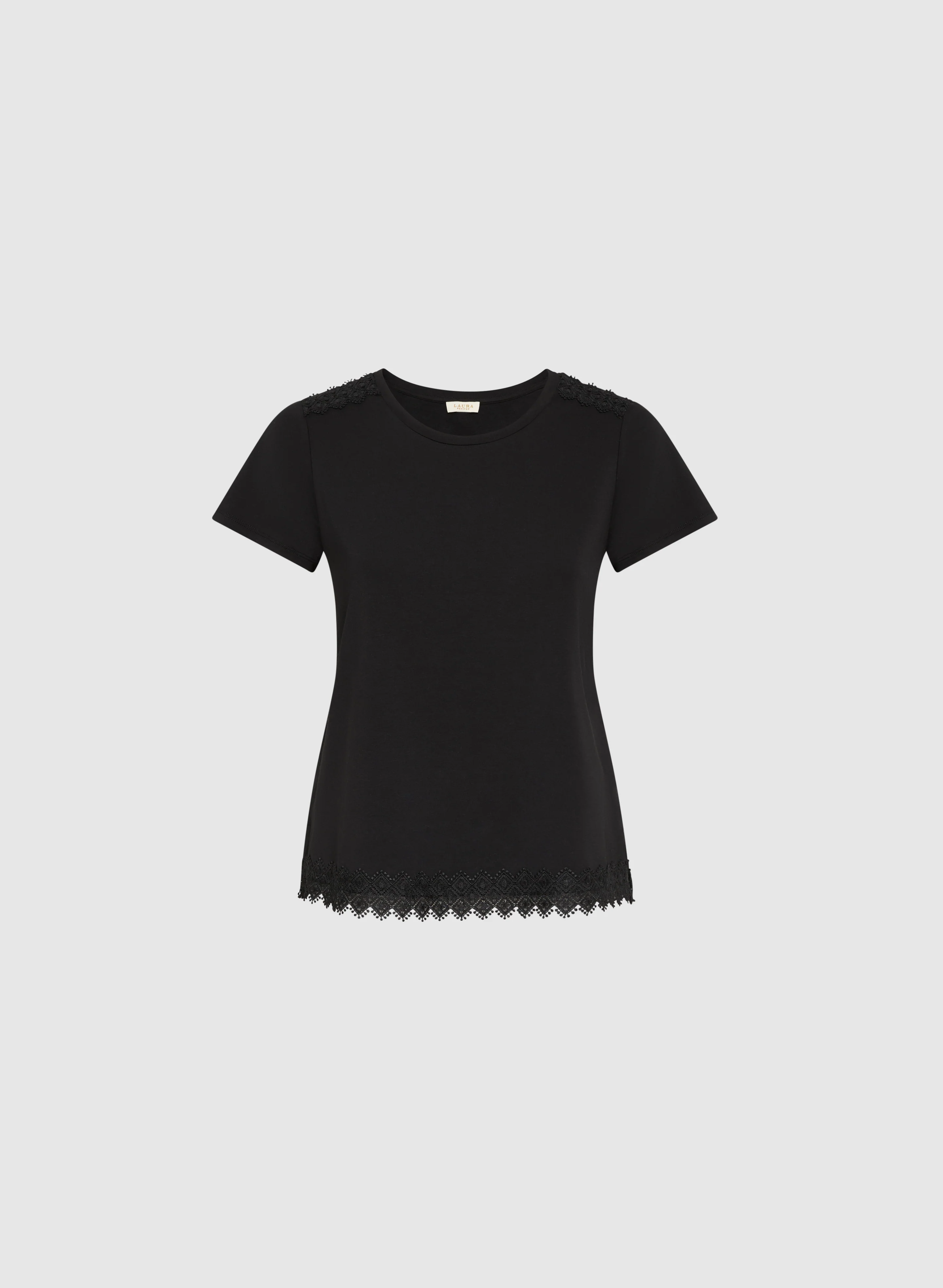 Crochet Trim T-Shirt - Image 6