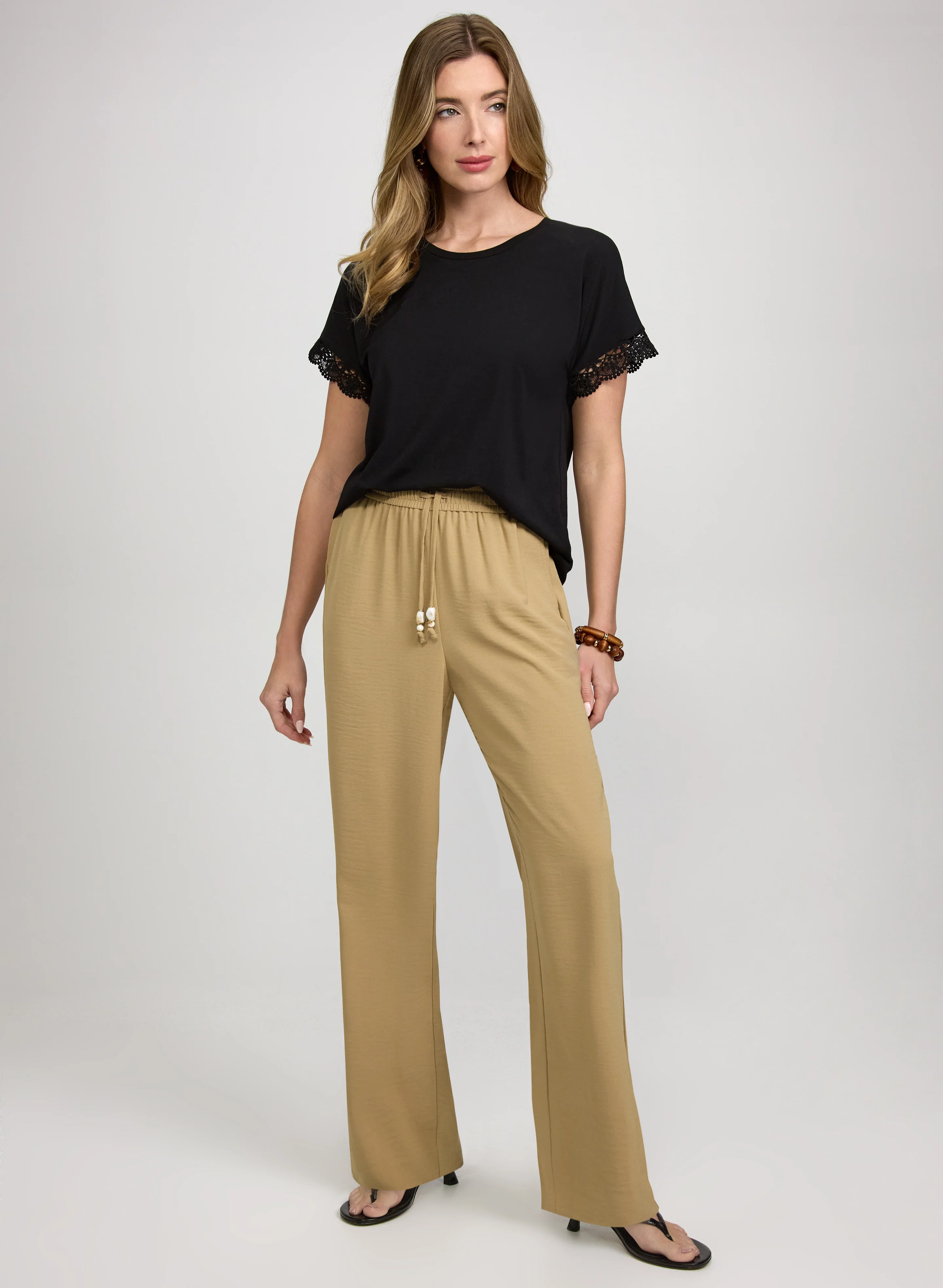 Crochet Trim T-Shirt - Image 3