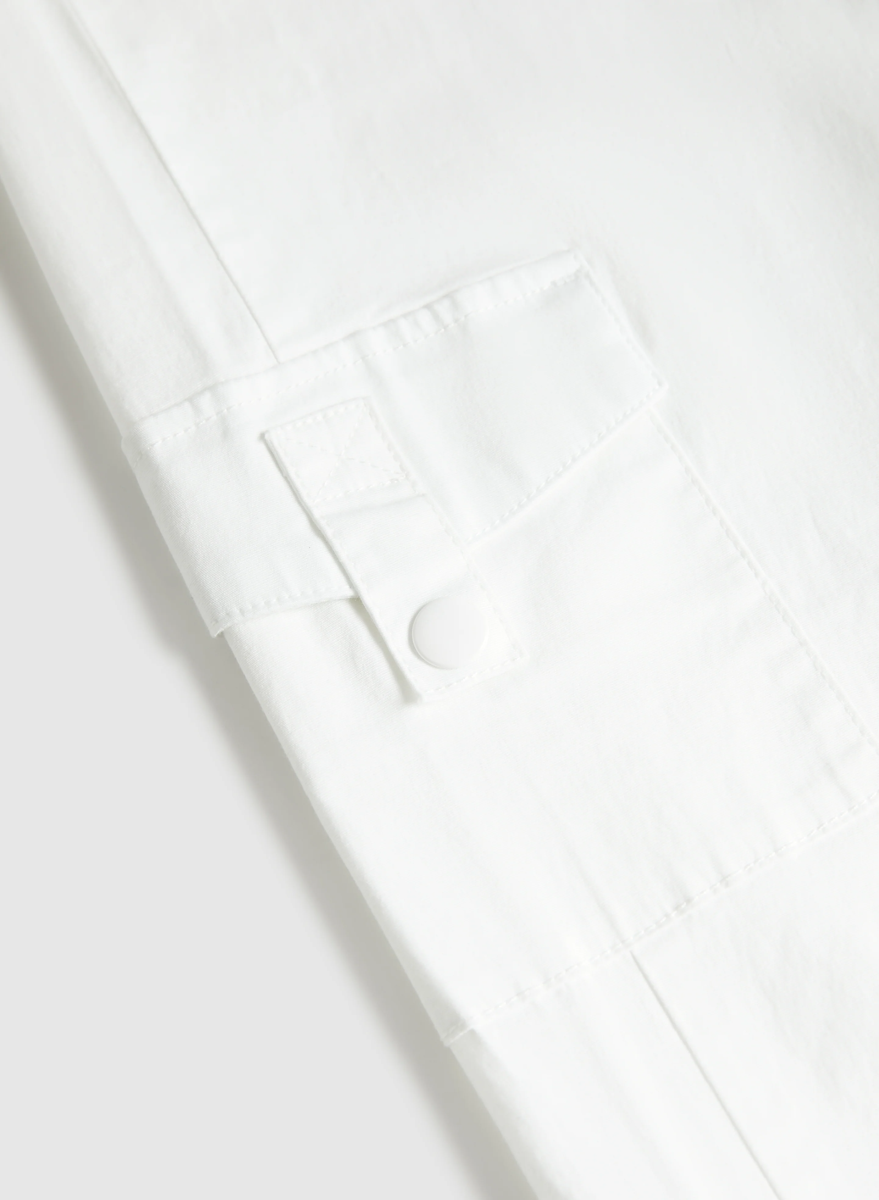 Cropped Drawstring Hem Cargo Pants - Image 7