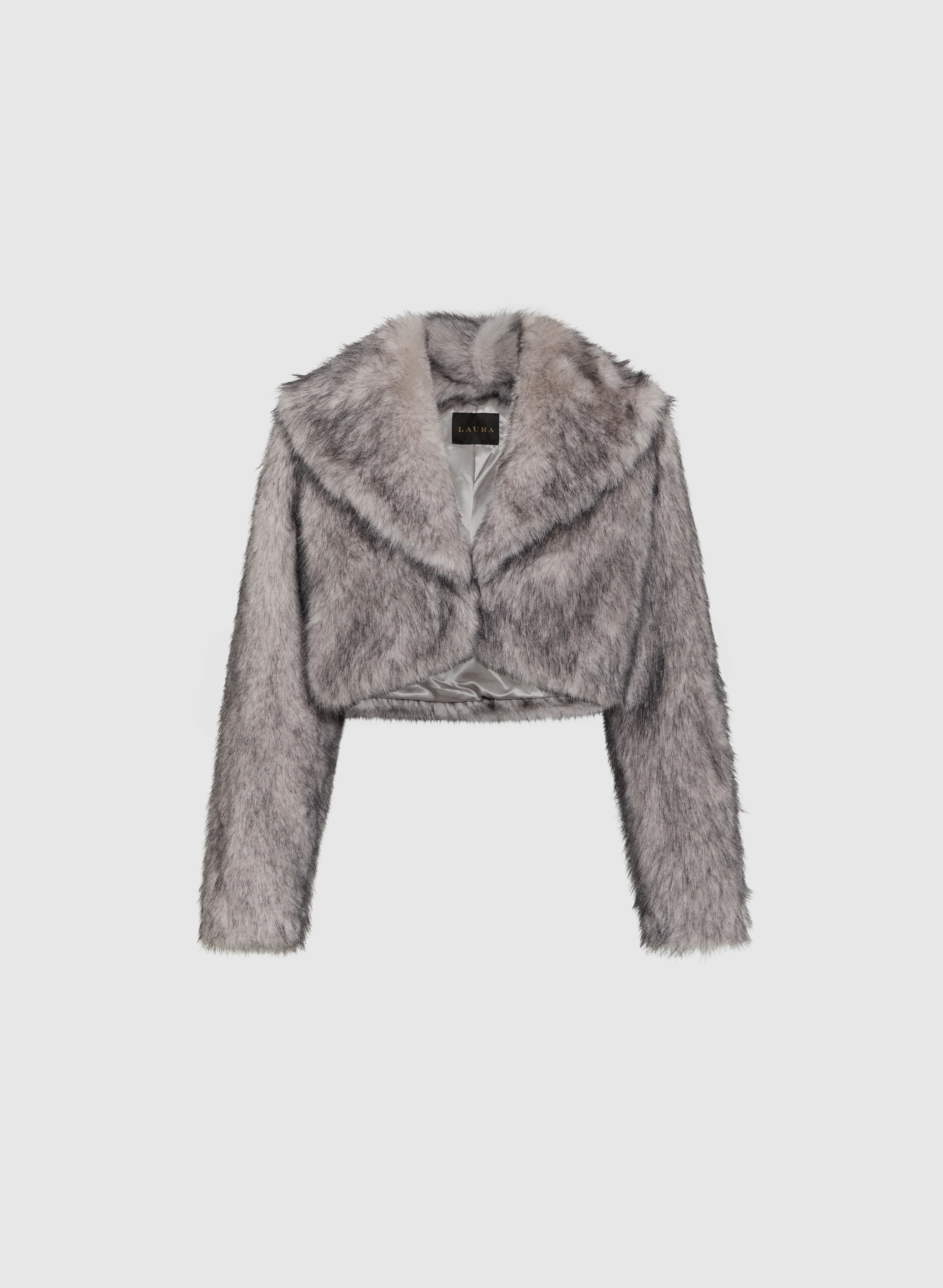 Cropped Faux Fur Jacket - Image 5