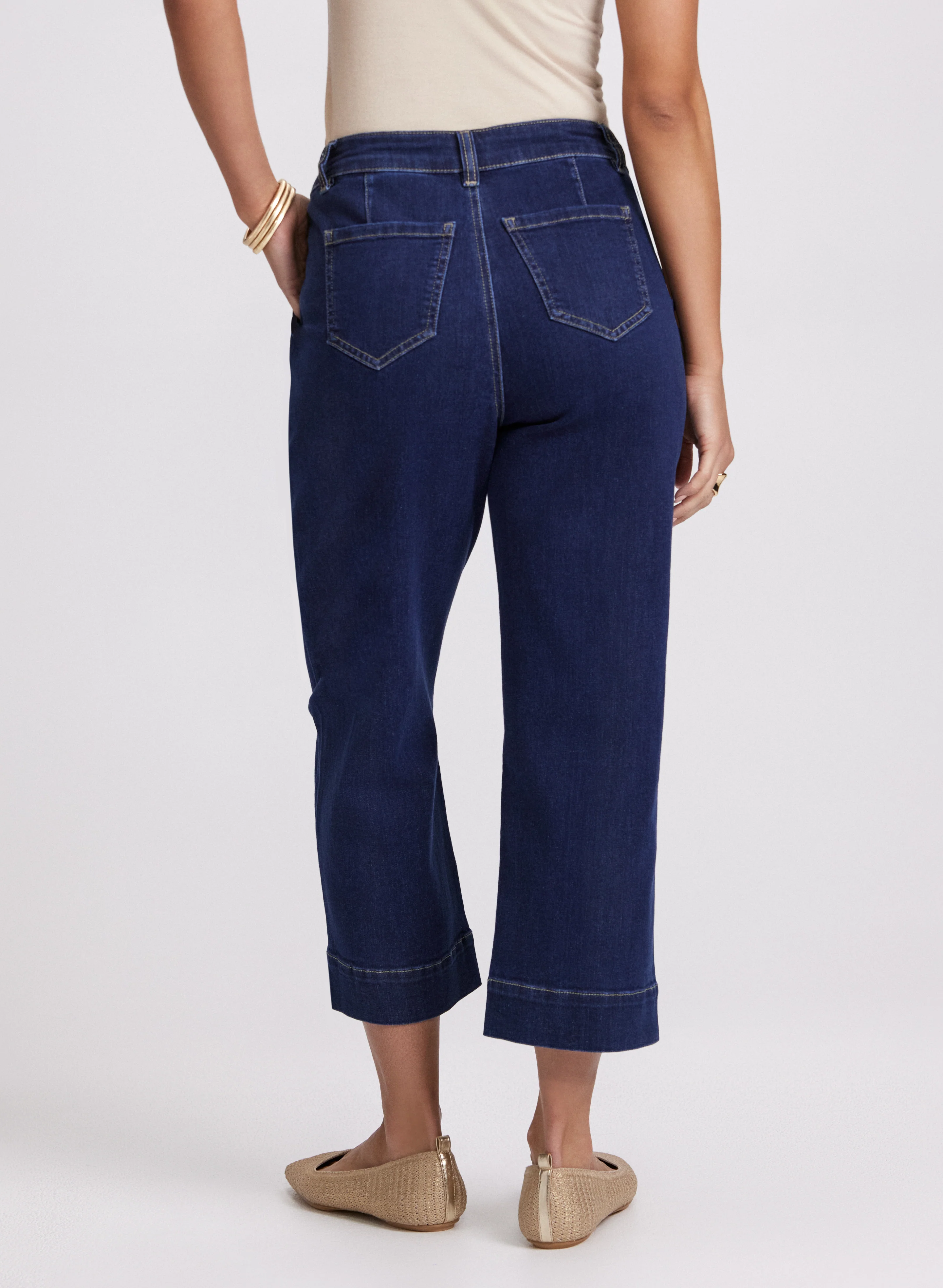 Cropped Wide-Leg Jeans - Image 2