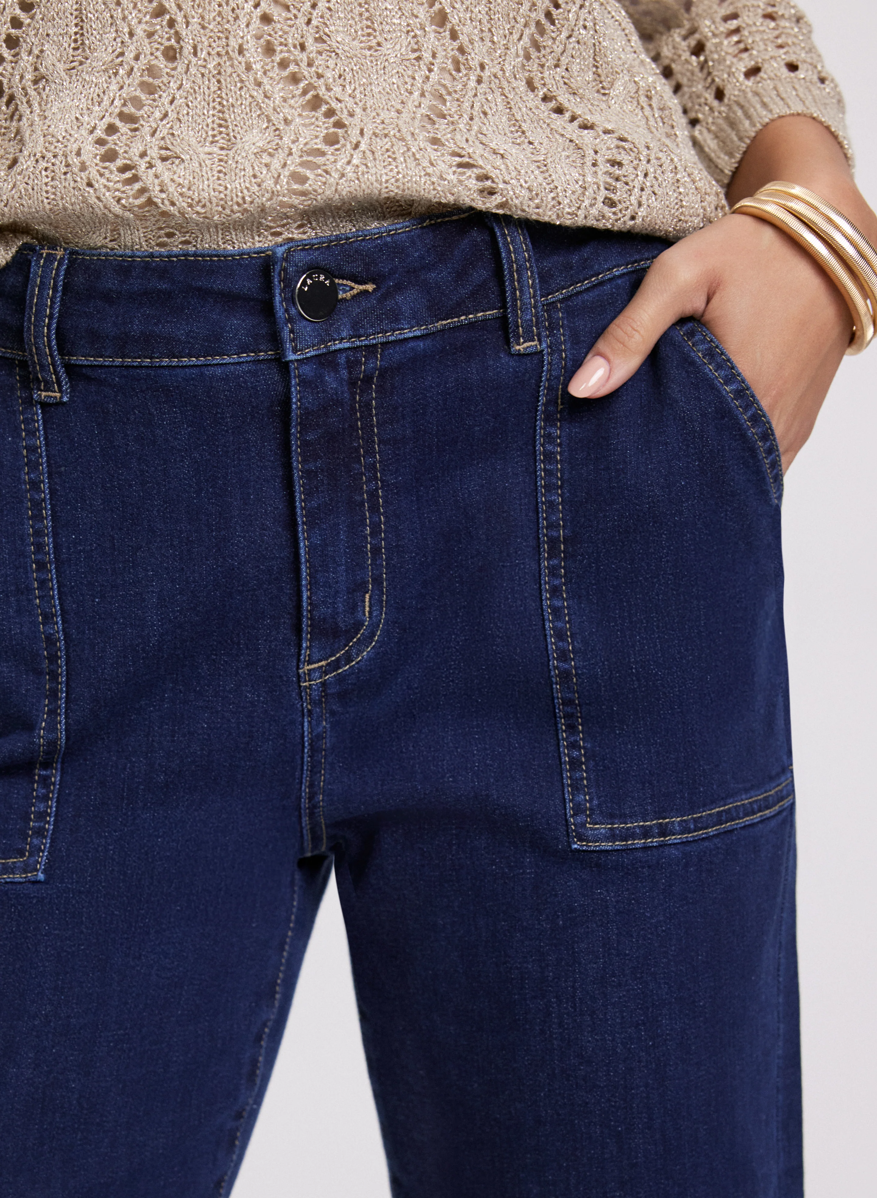 Cropped Wide-Leg Jeans - Image 5