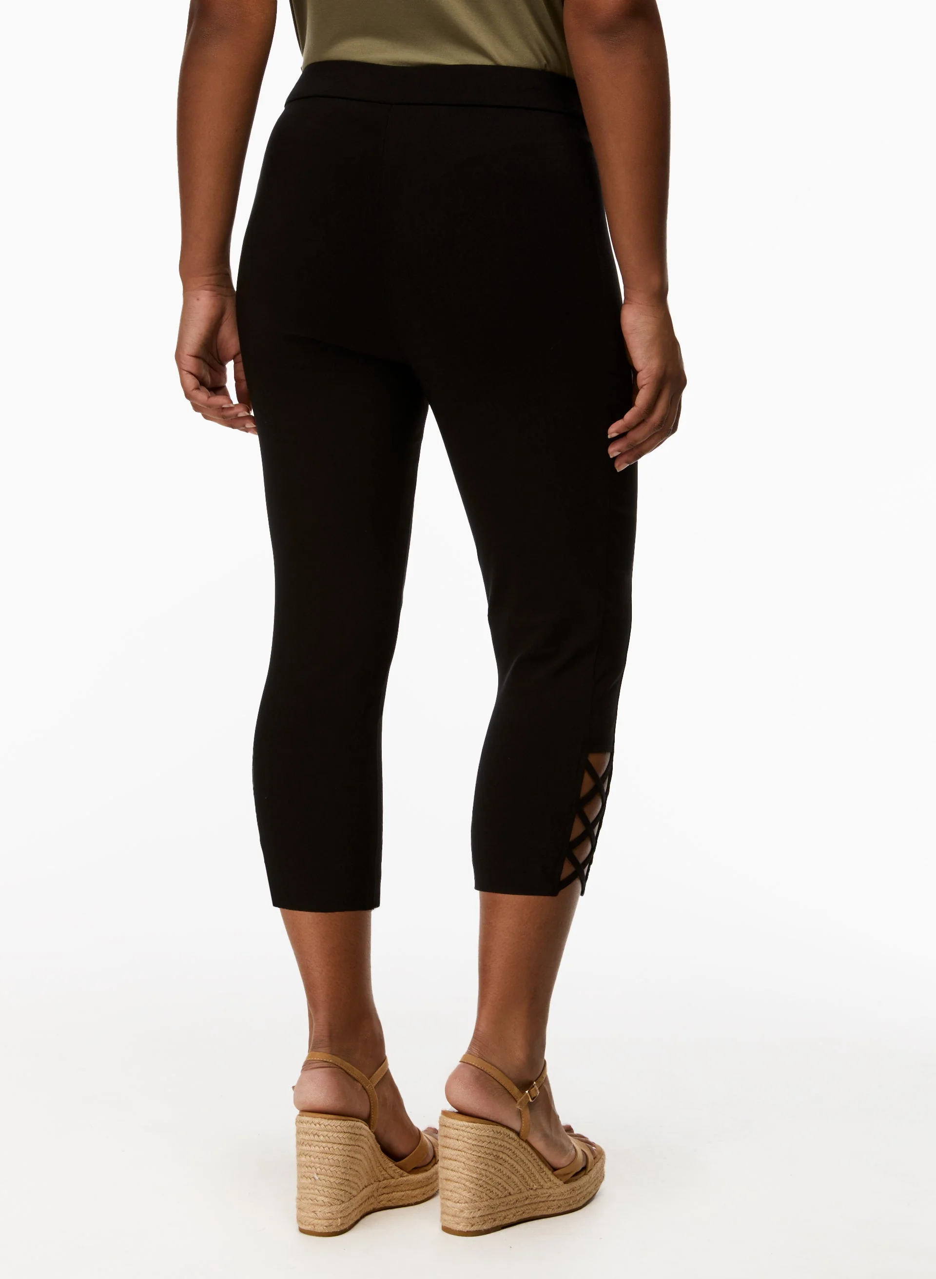 Cross Detail Capris - Image 2