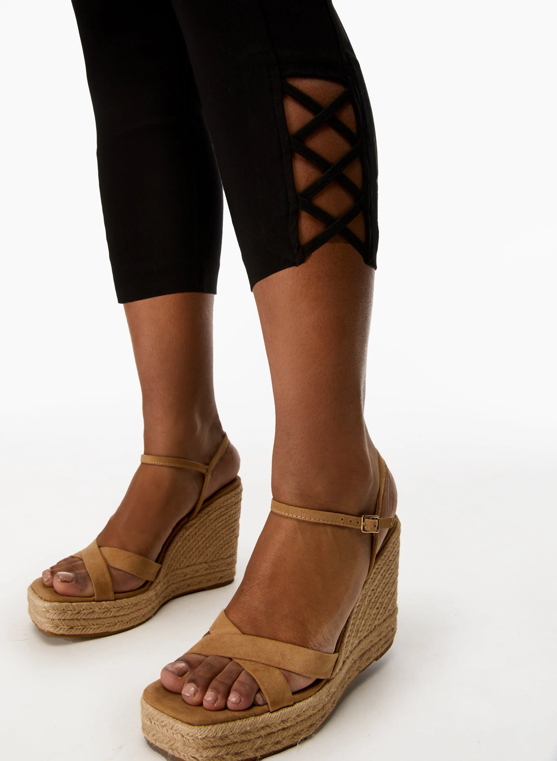 Cross Detail Capris - Image 4