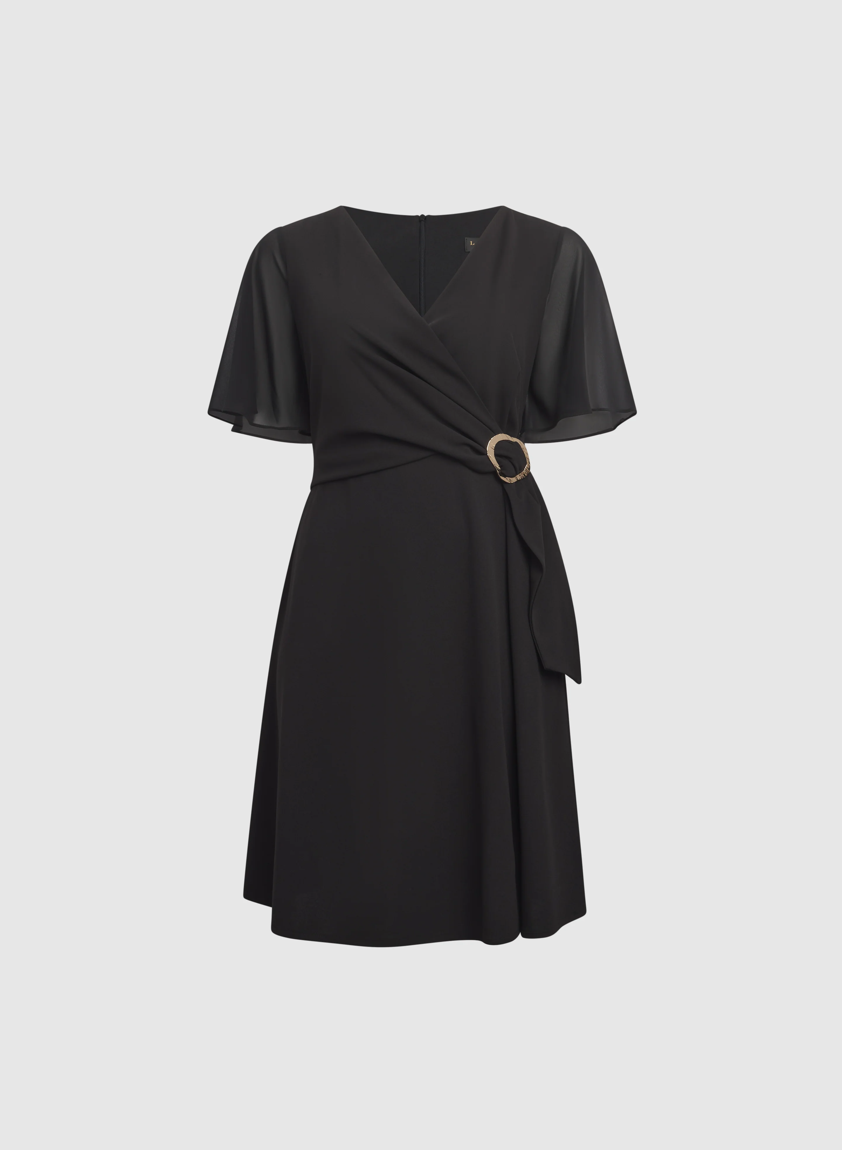 Cross-Over Crepe Dress - Image 6