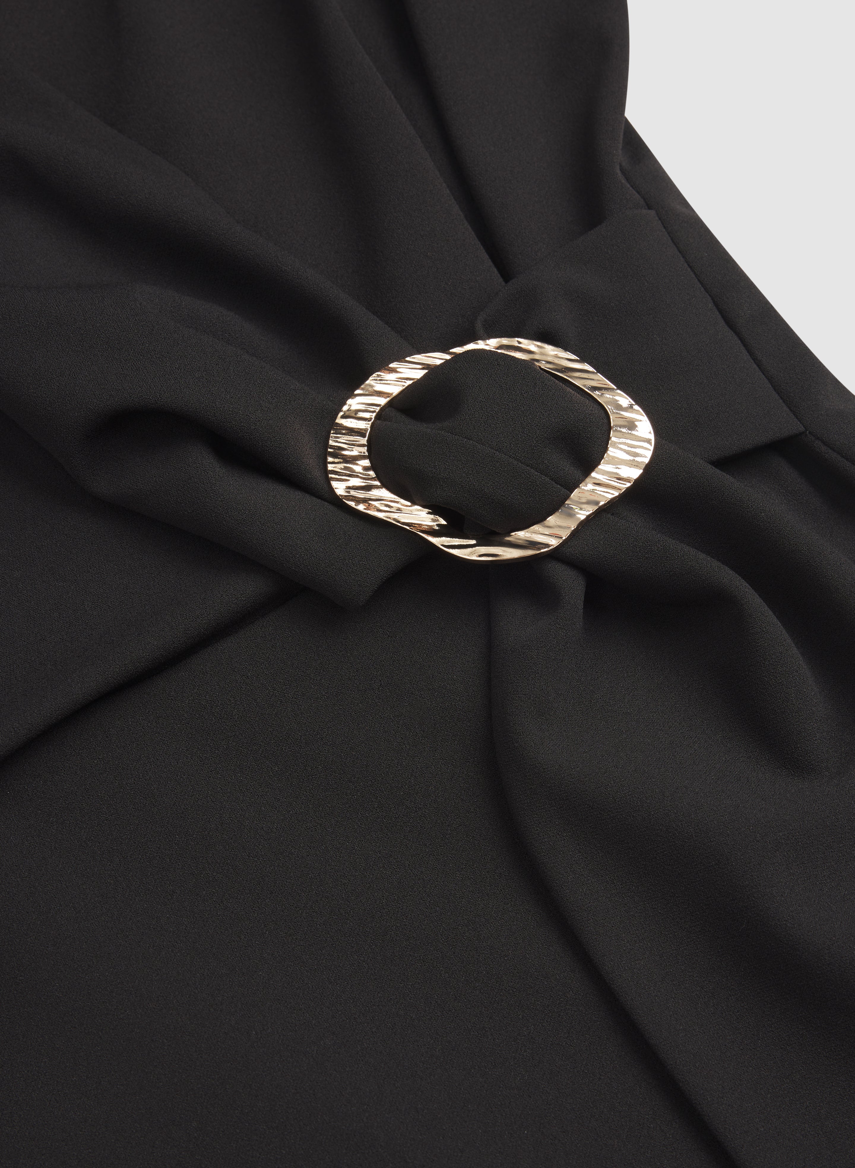 Cross-Over Crepe Dress - Image 7