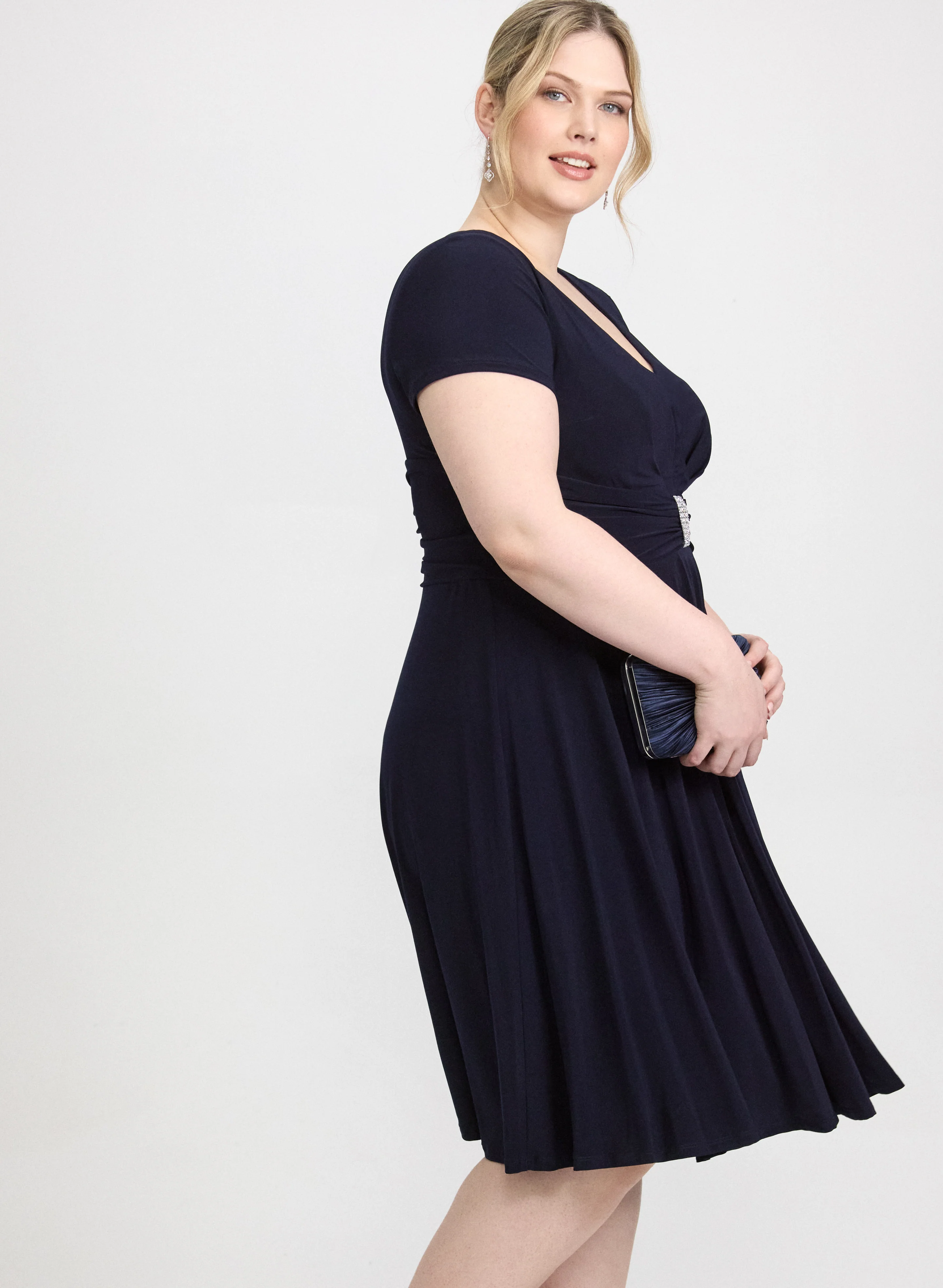 Crystal Bar Embellished Dress - Image 2