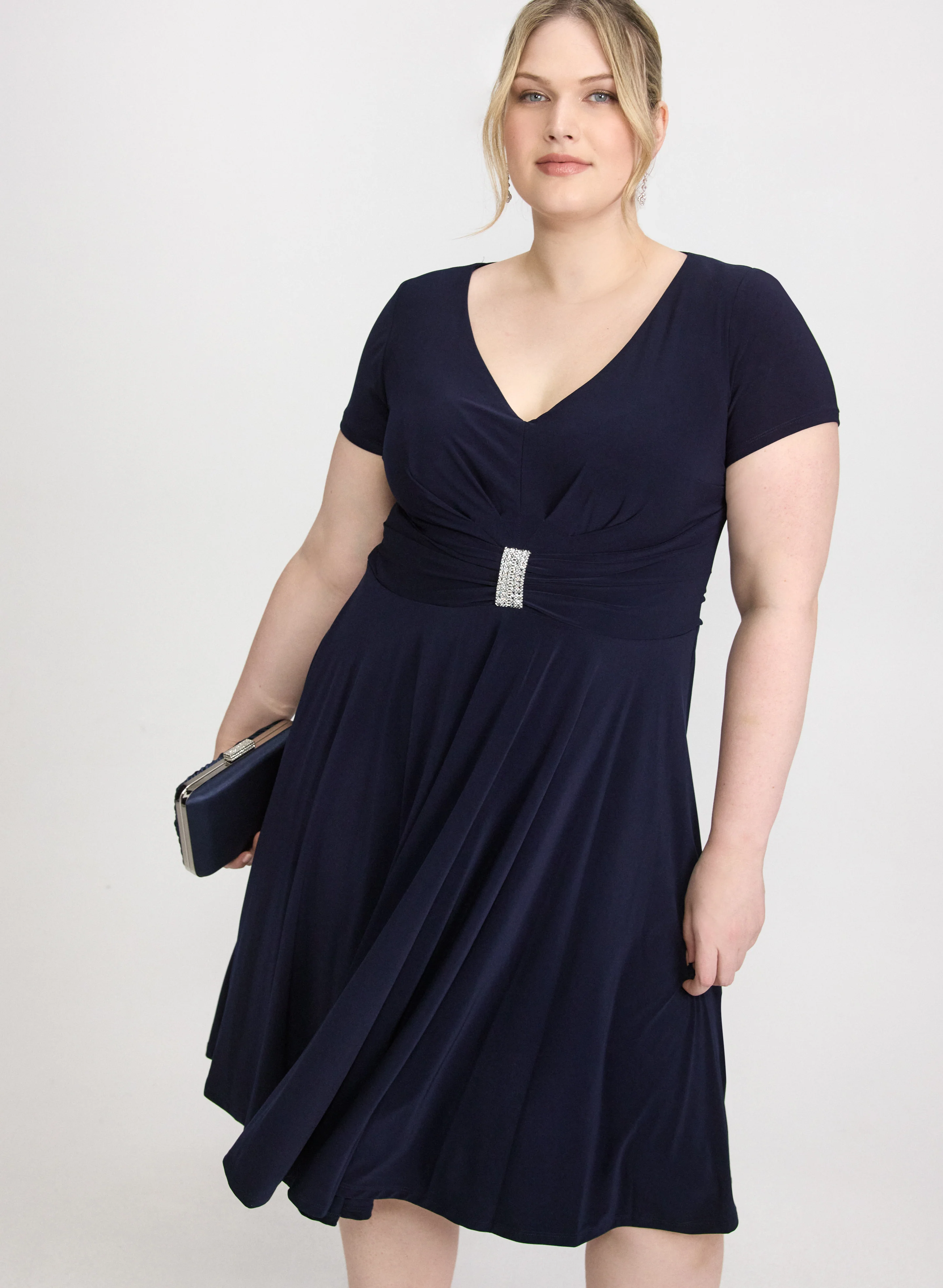 Crystal Bar Embellished Dress - Image 3