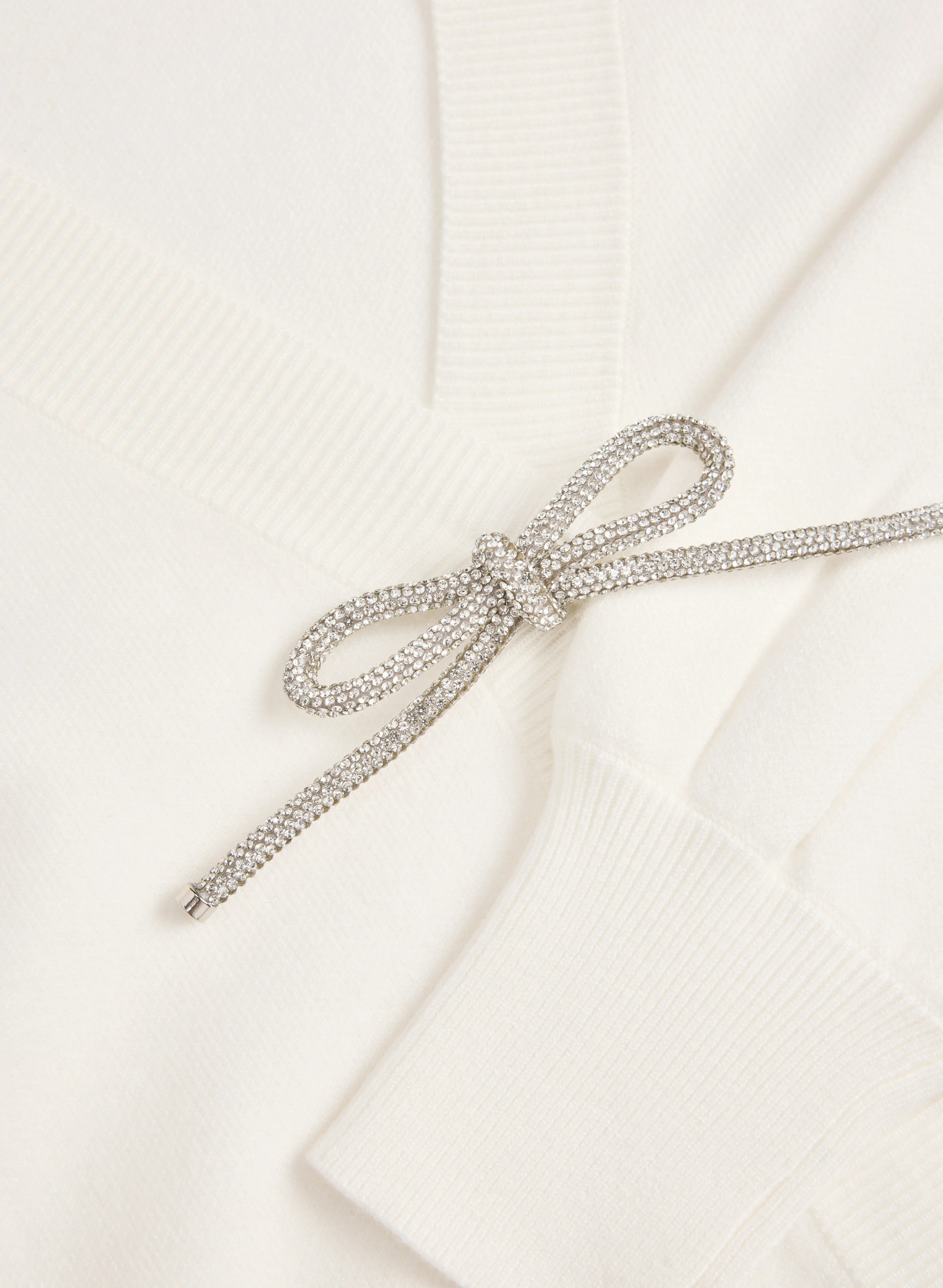 Crystal Bow Cardigan - Image 9
