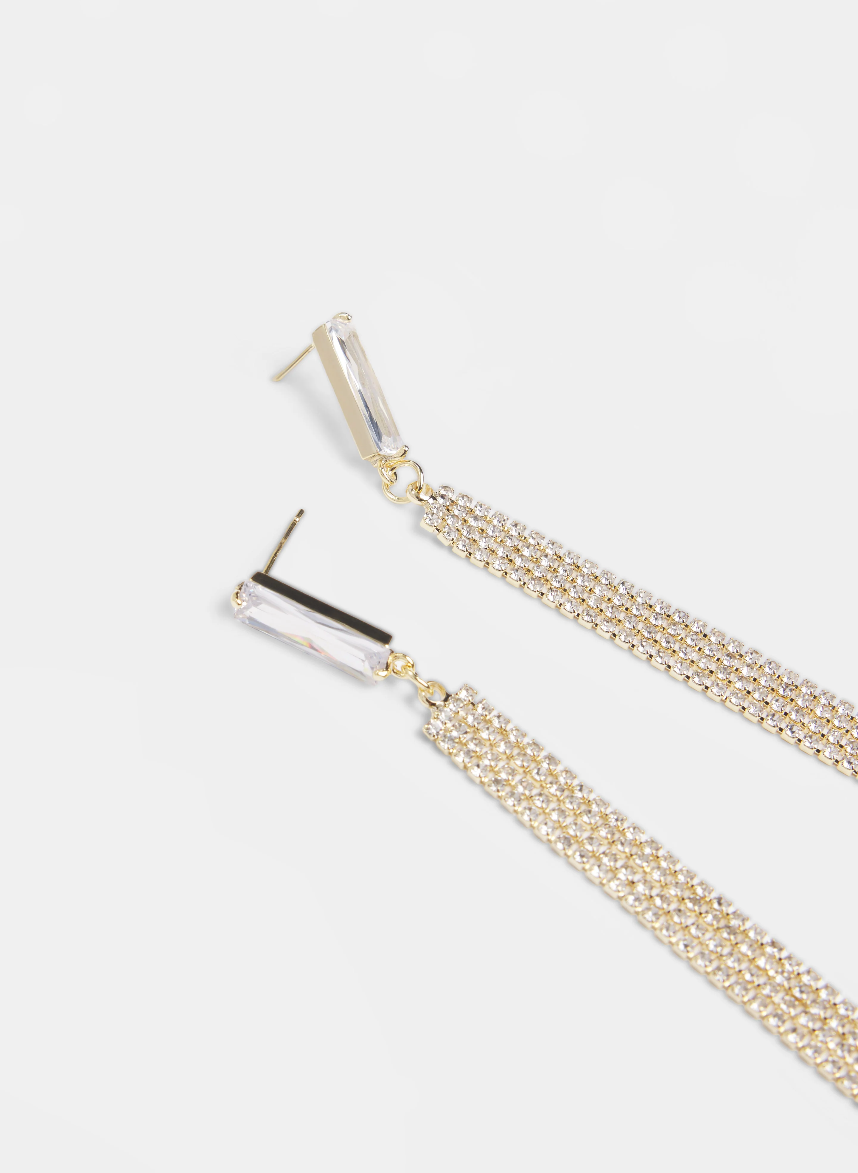 Crystal Cascade Earrings - Image 2