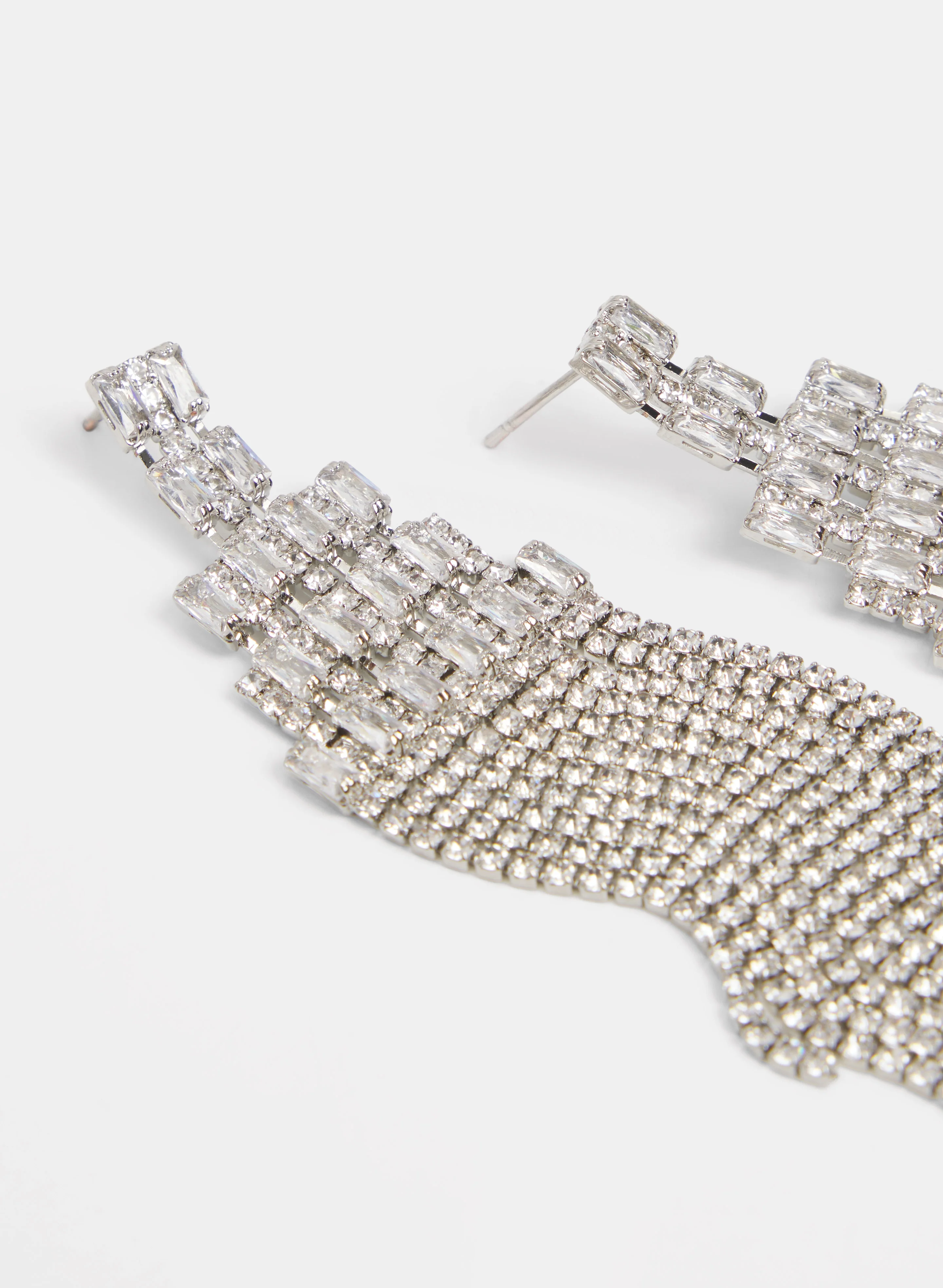 Crystal Cascade Earrings - Image 3