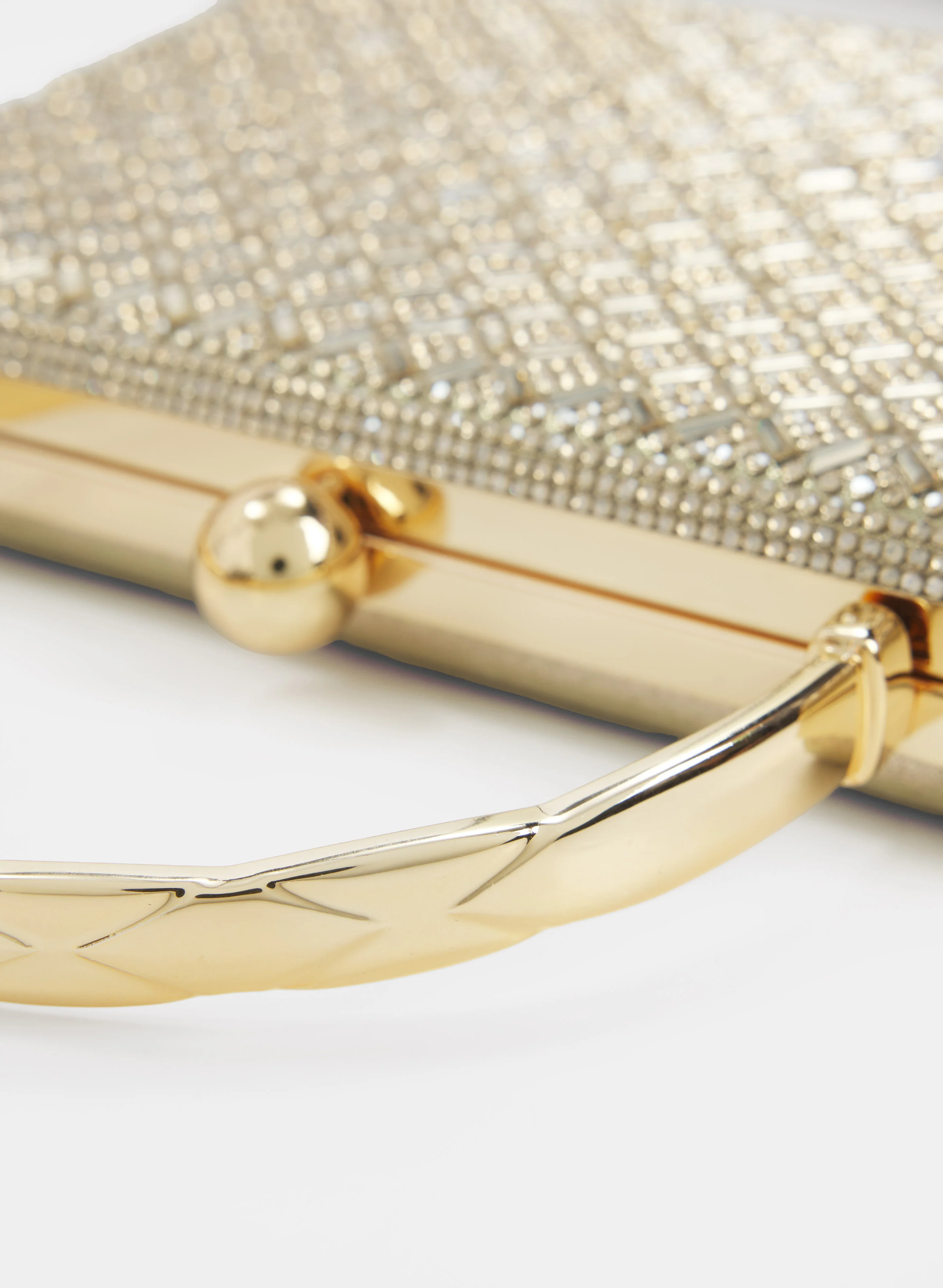 Crystal Embellished Box Clutch - Image 2