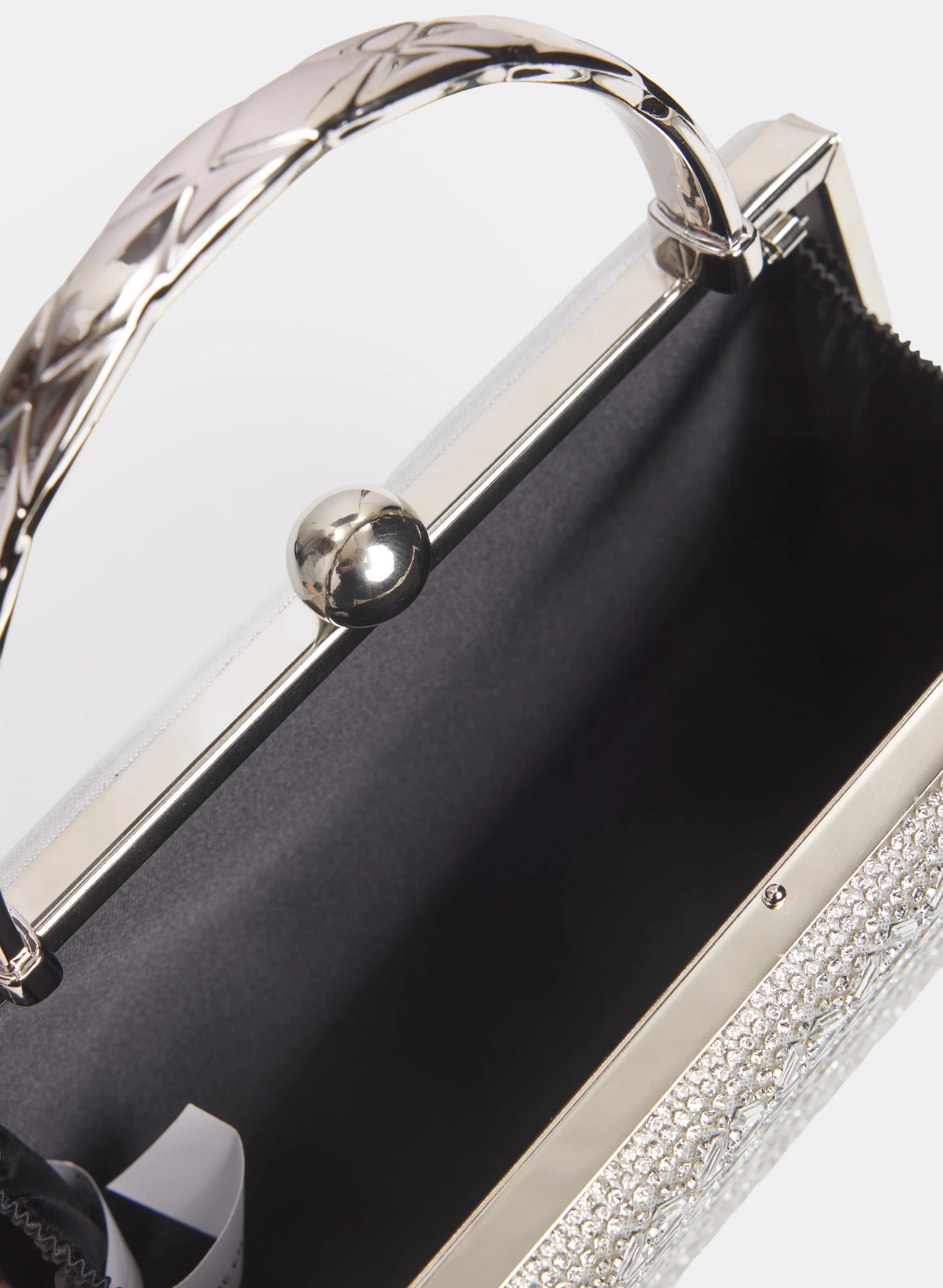 Crystal Embellished Box Clutch - Image 5