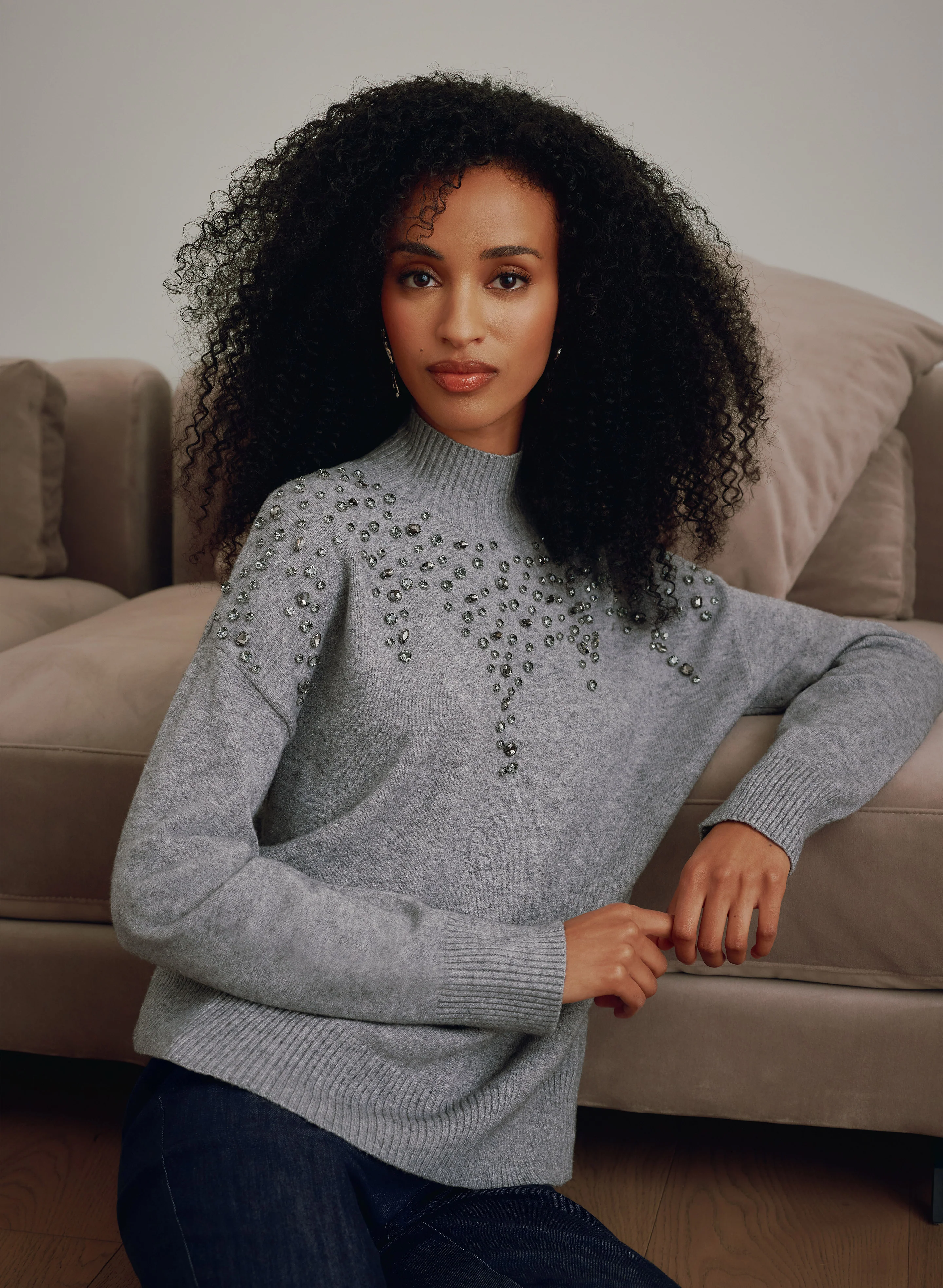 Crystal Embellished Sweater - Image 3