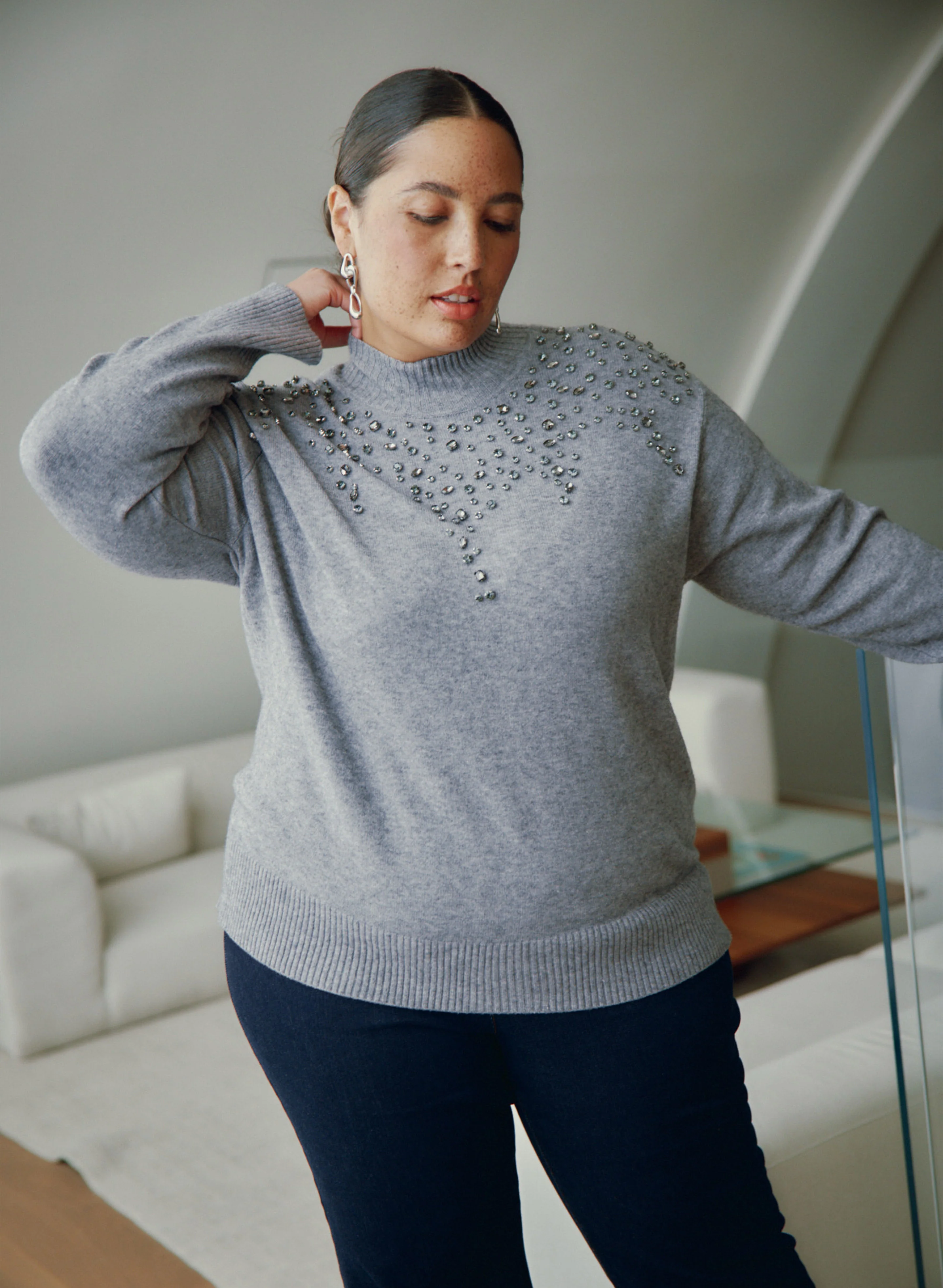 Crystal Embellished Sweater - Image 2