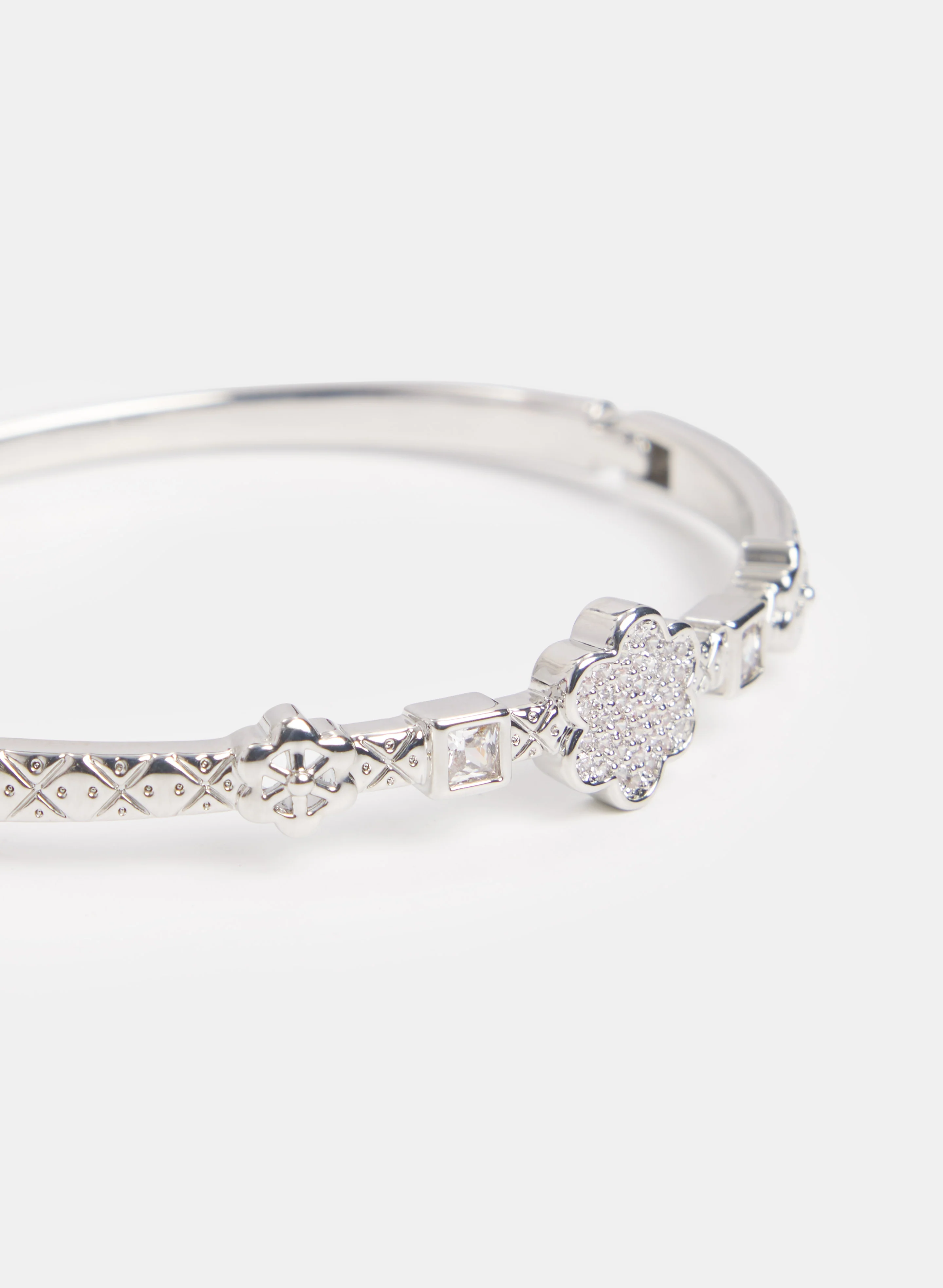 Crystal Floral Bangle - Image 2
