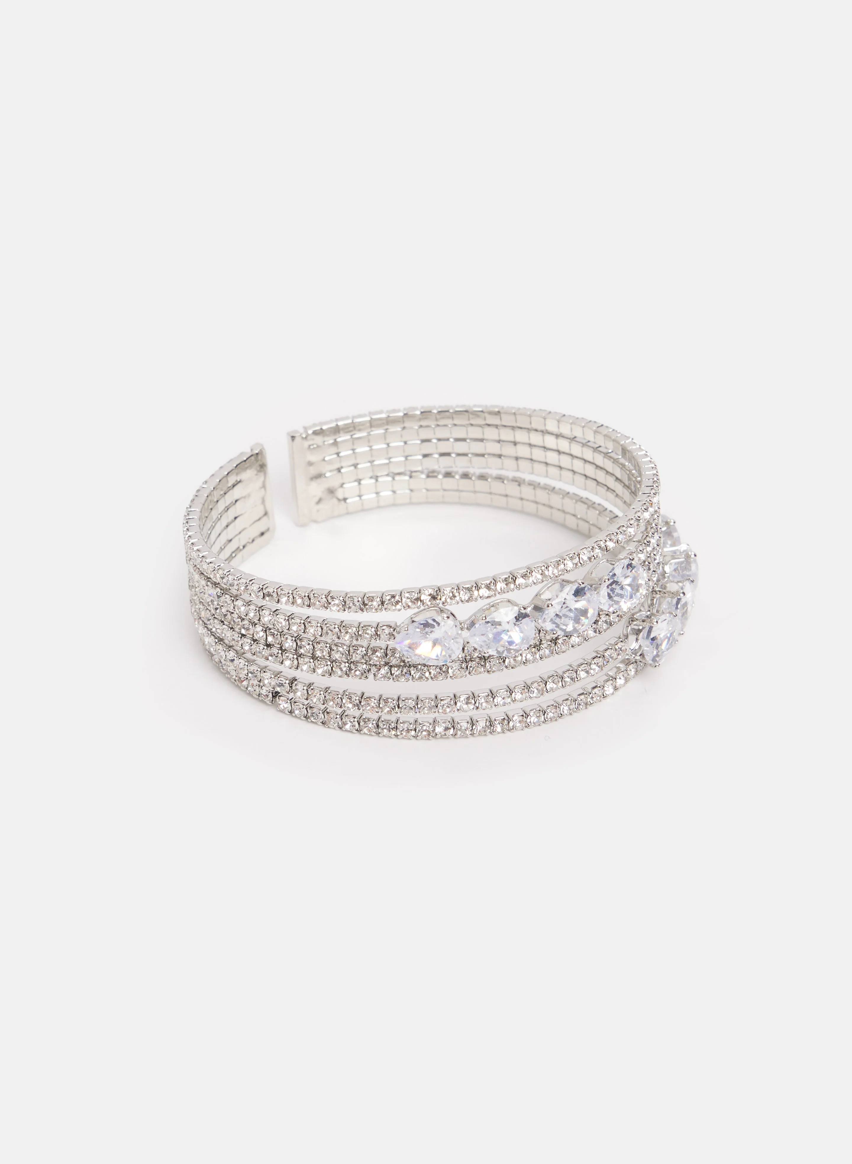 Cubic Zirconia Cuff Bracelet