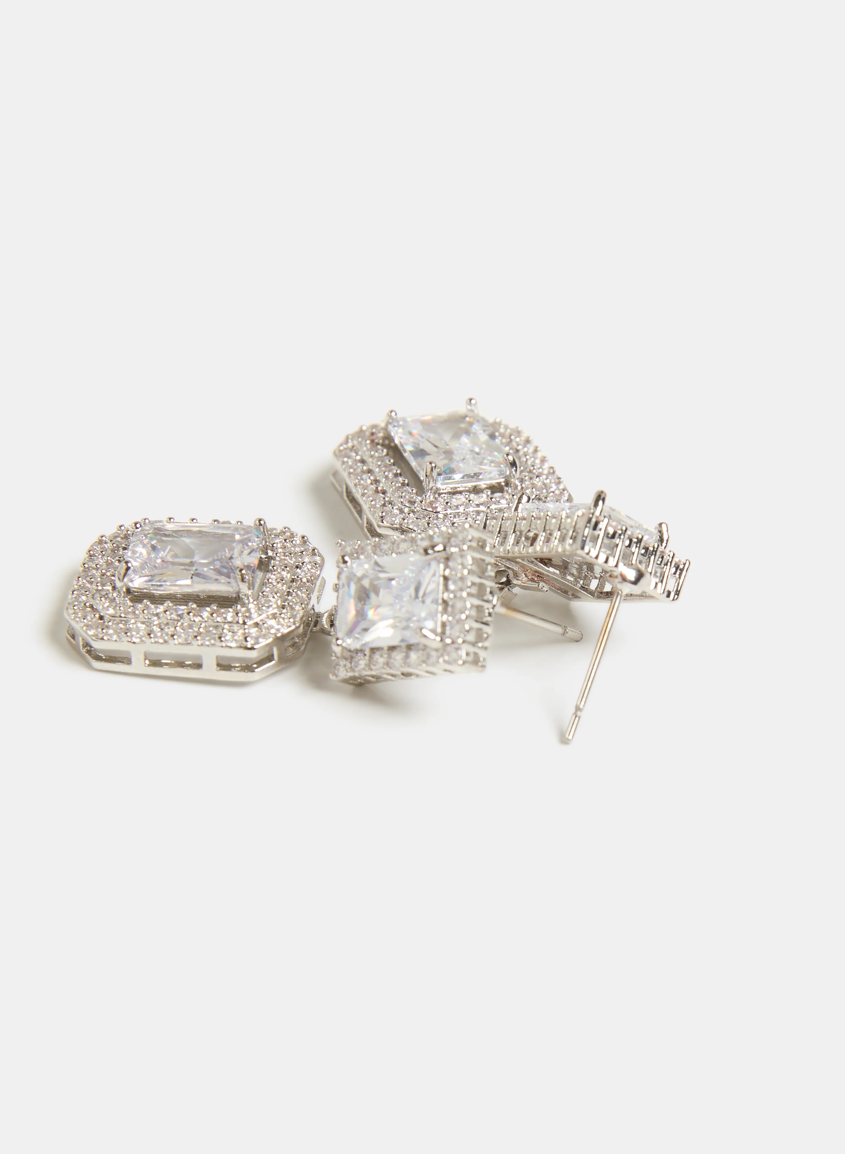 Cubic Zirconia Dangle Earrings - Image 3