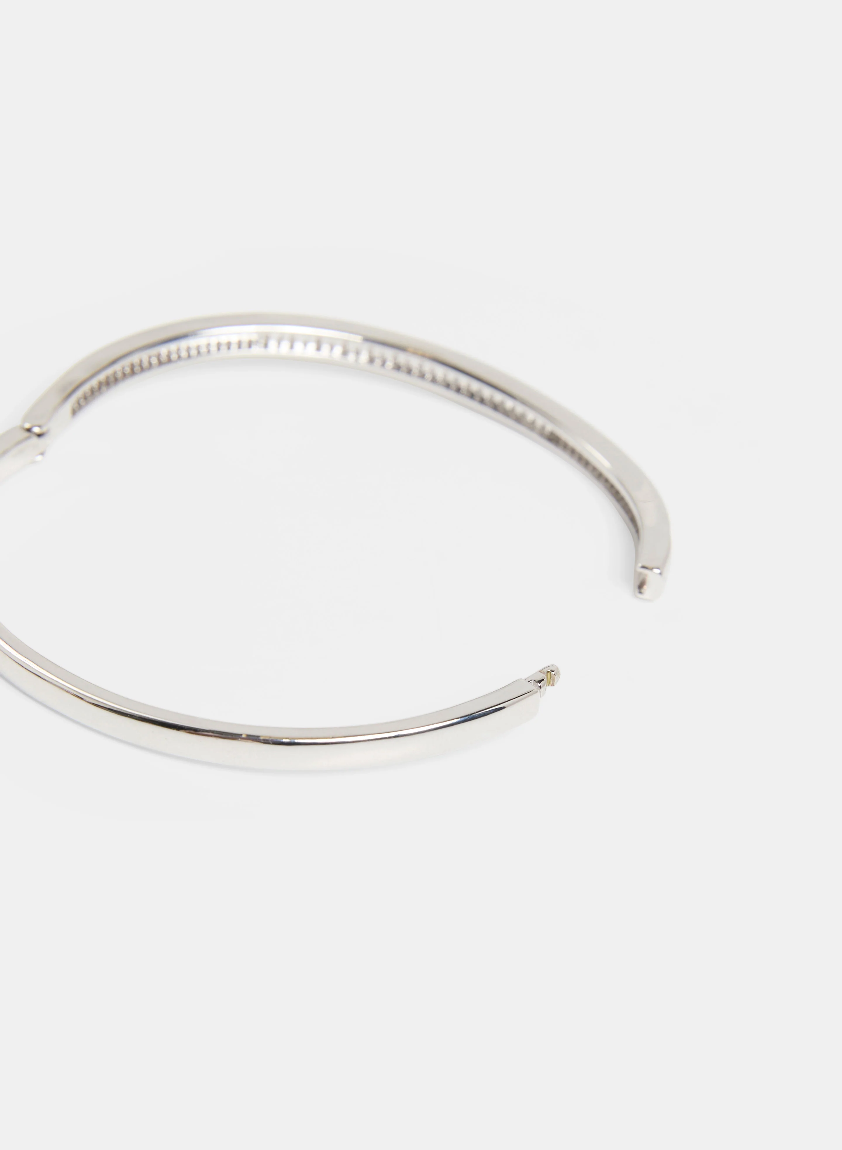 Cubic Zirconia Hinge Bangle - Image 2