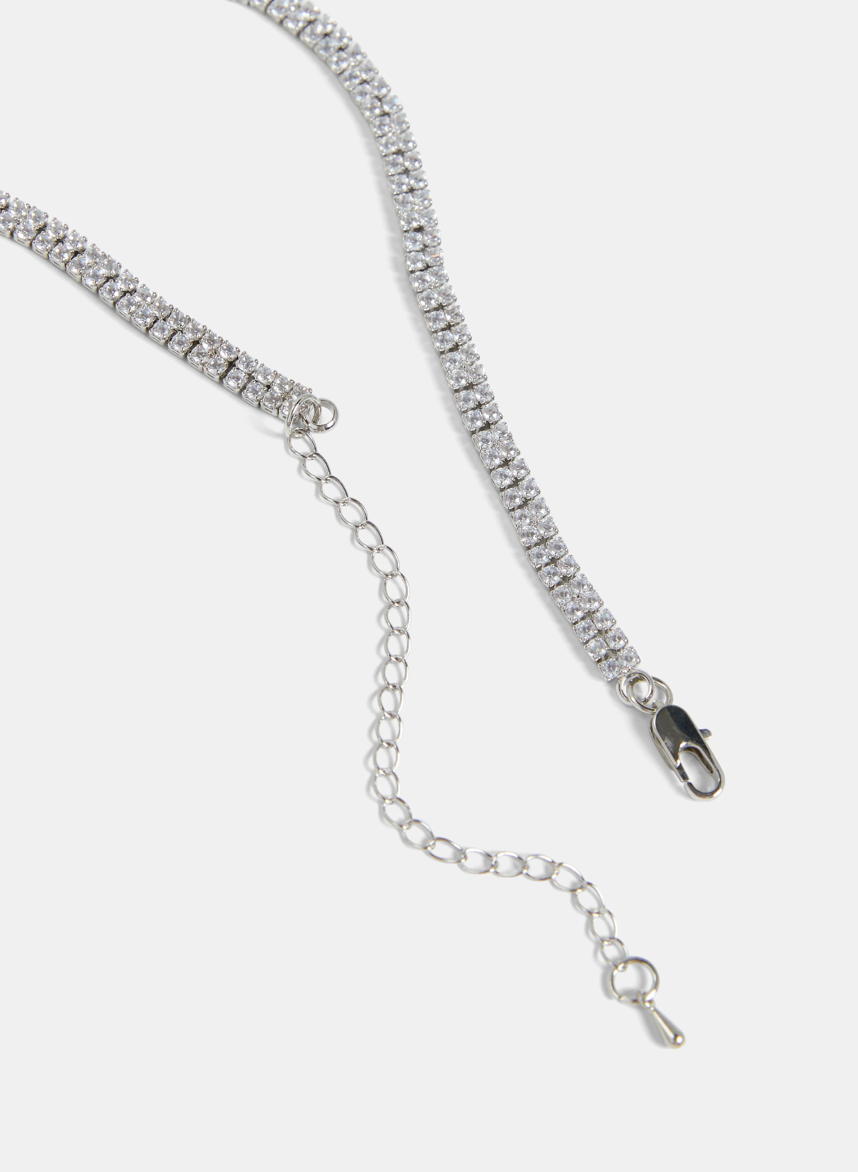 Cubic Zirconia Inset Necklace - Image 2