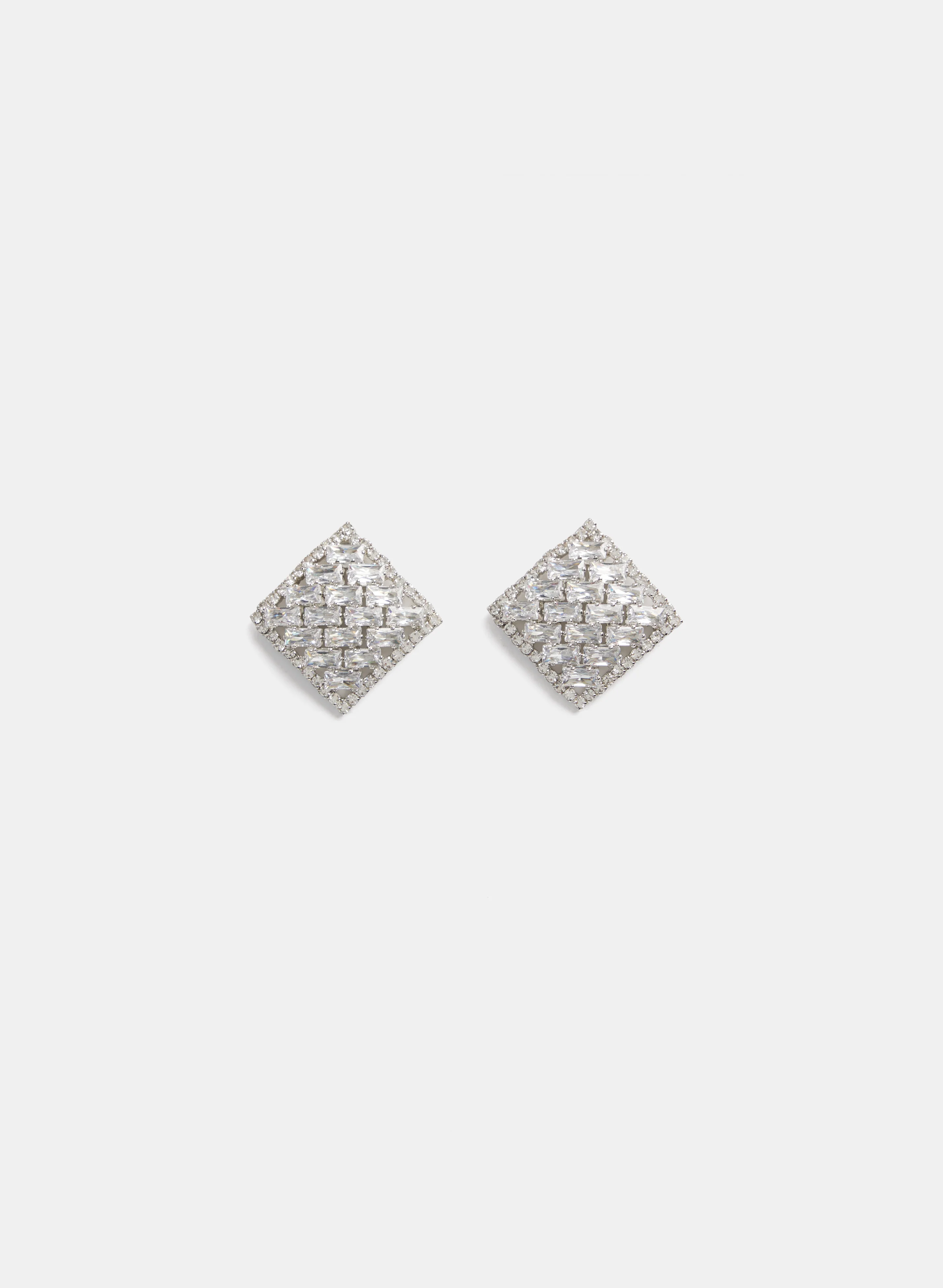Cubic Zirconia Pavé Earrings