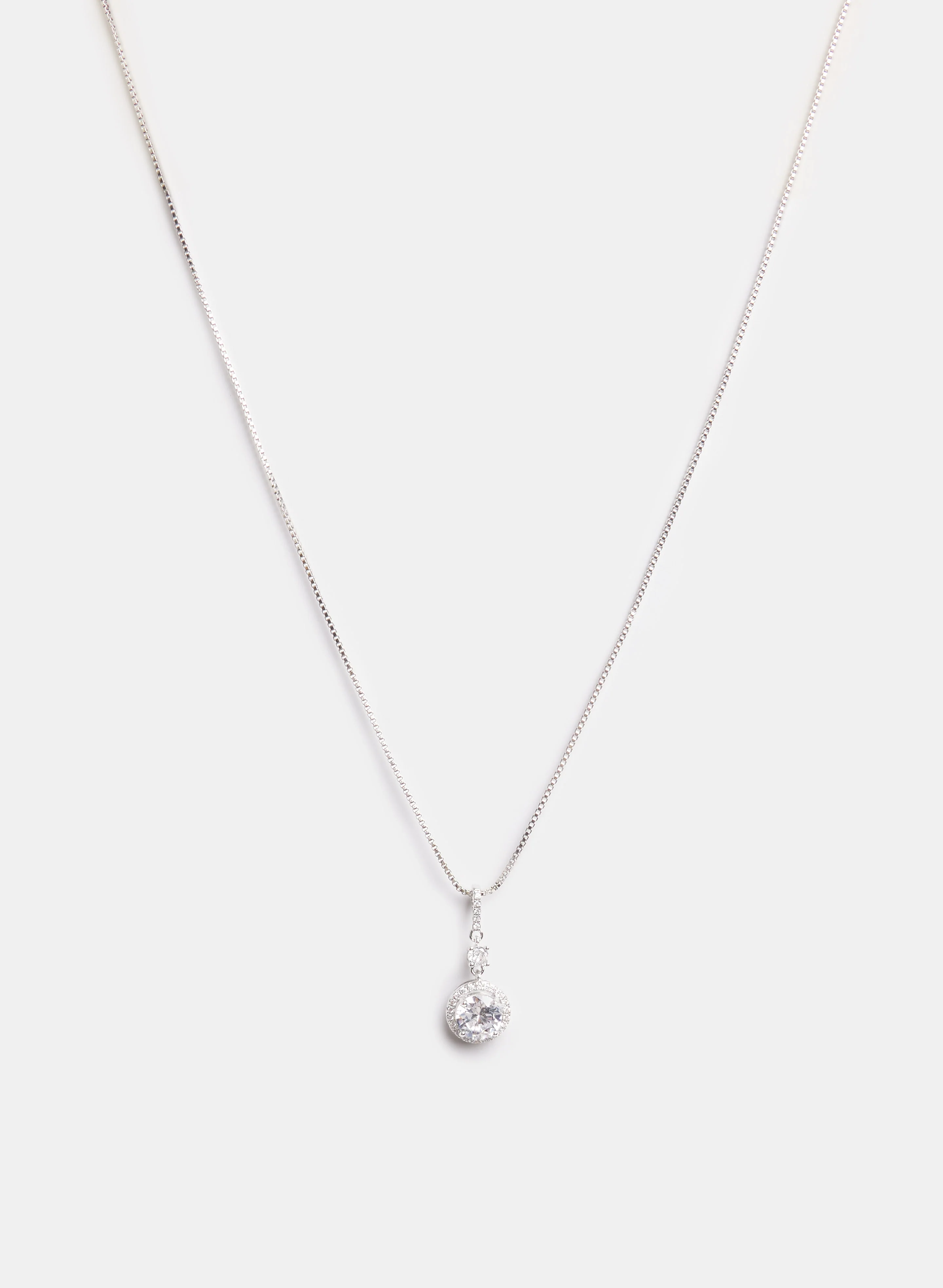Cubic Zirconia Pendant Necklace