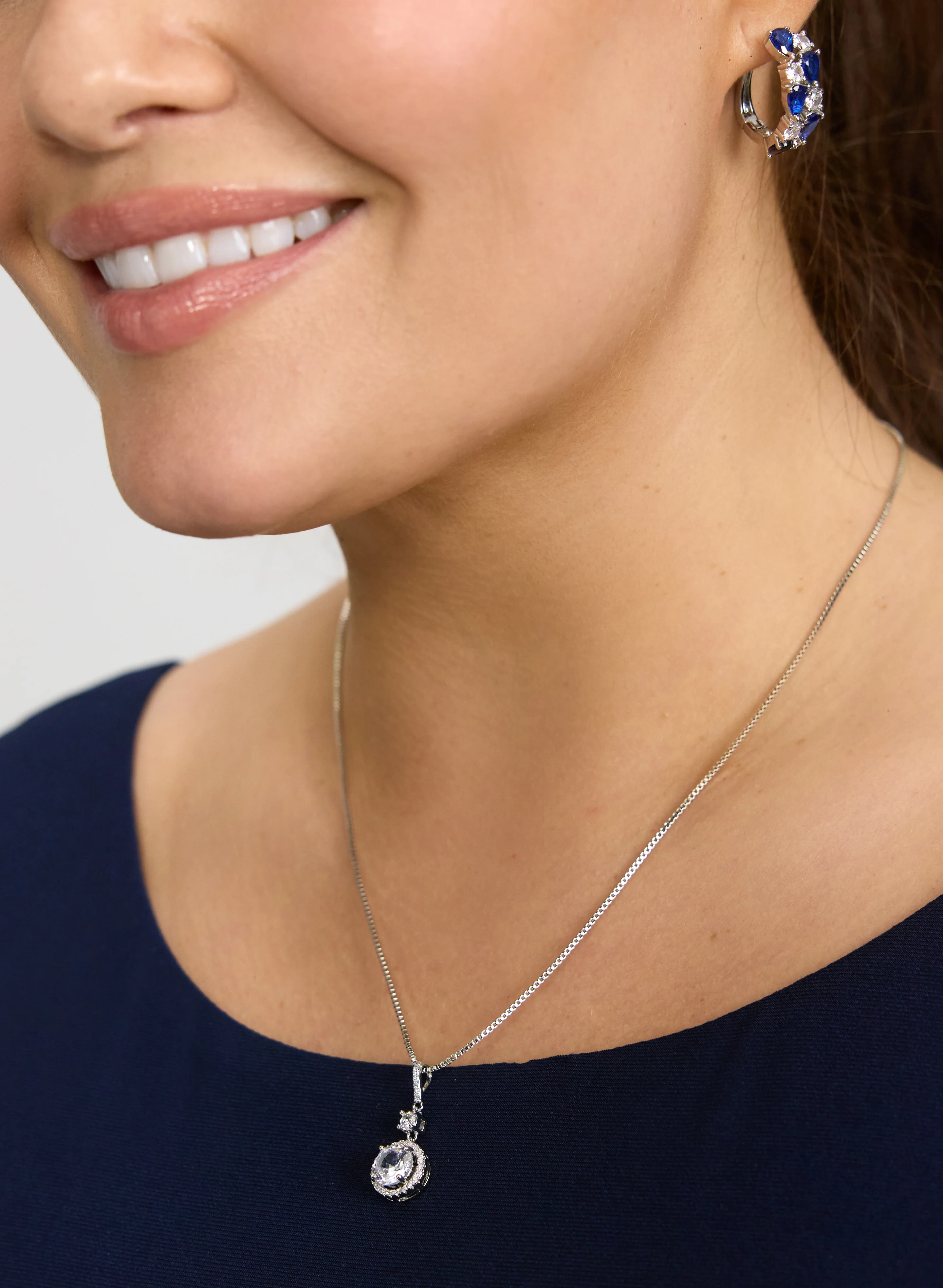 Cubic Zirconia Pendant Necklace - Image 2