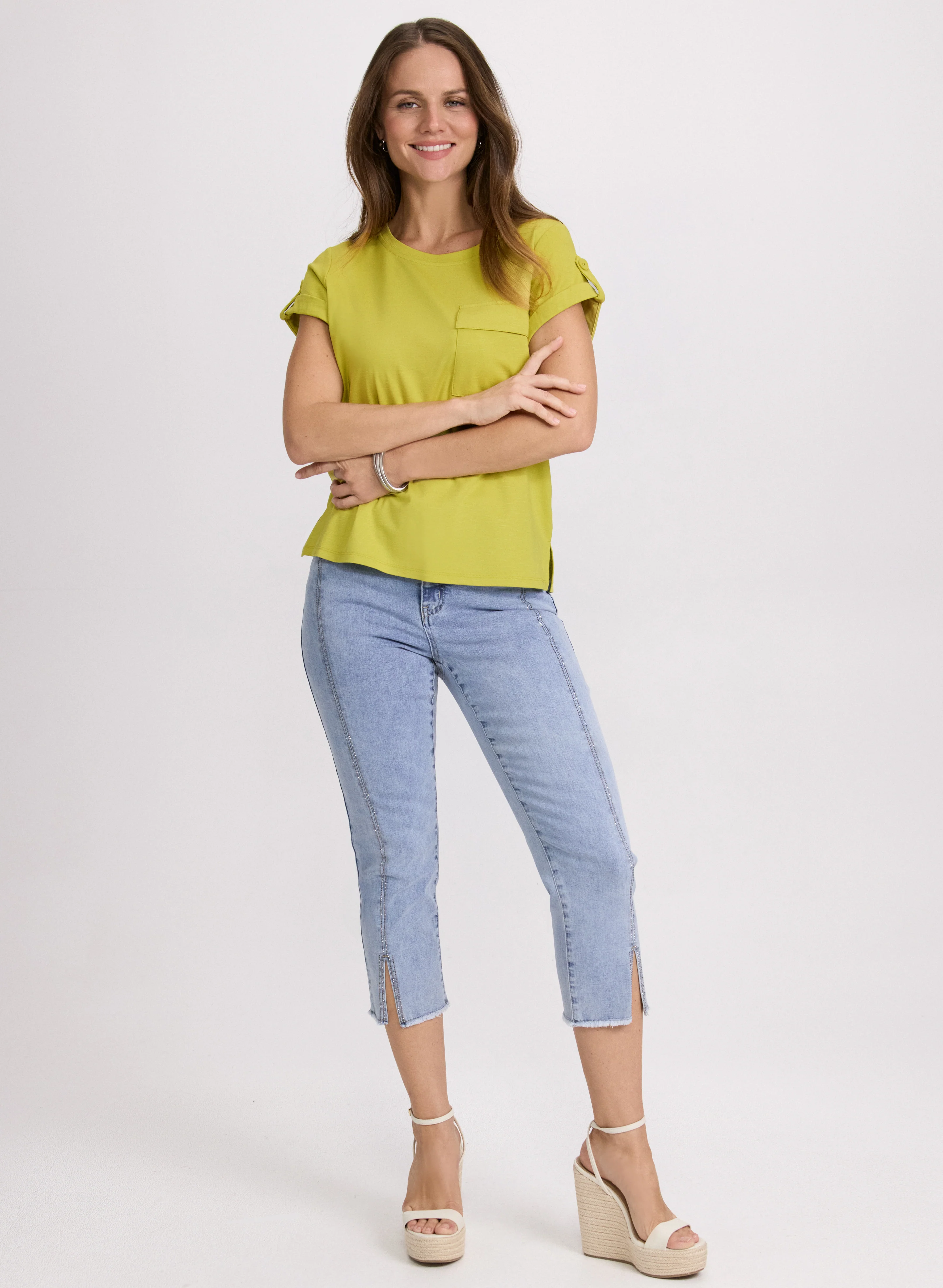 Cuffed Sleeve T-Shirt - Image 3