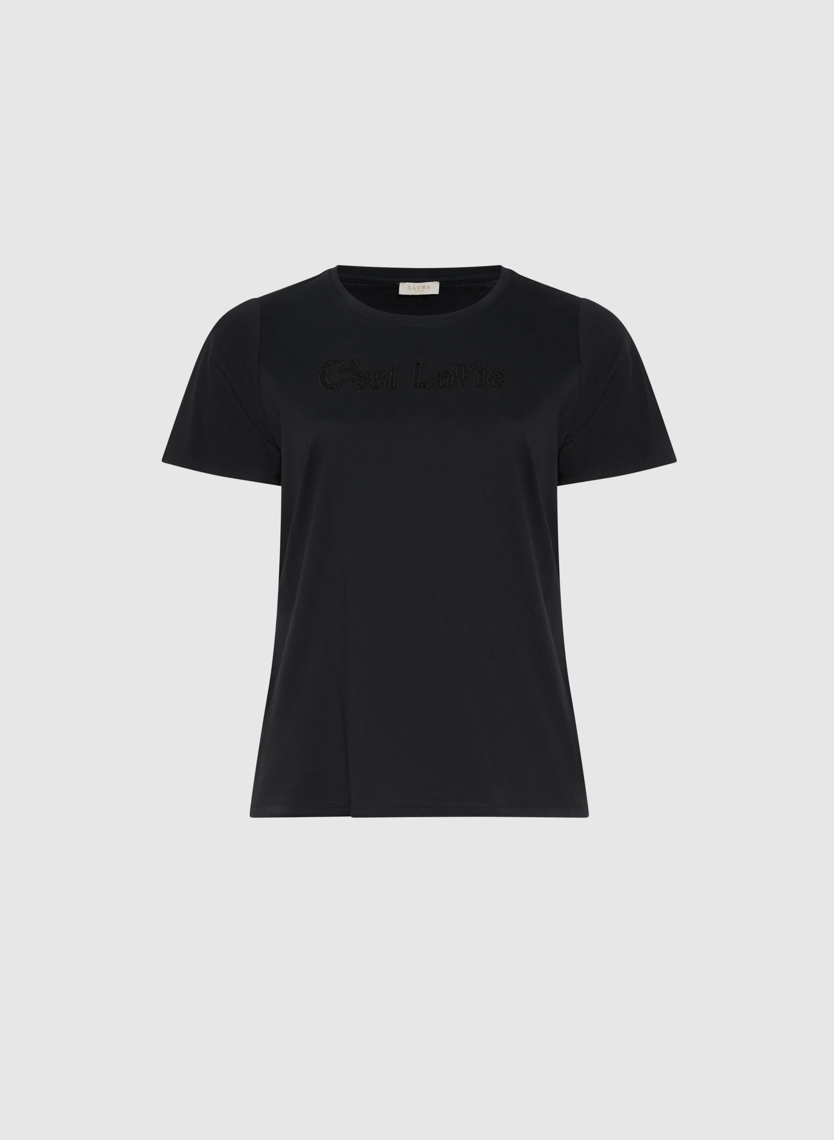 Cut-Out Script T-Shirt - Image 5