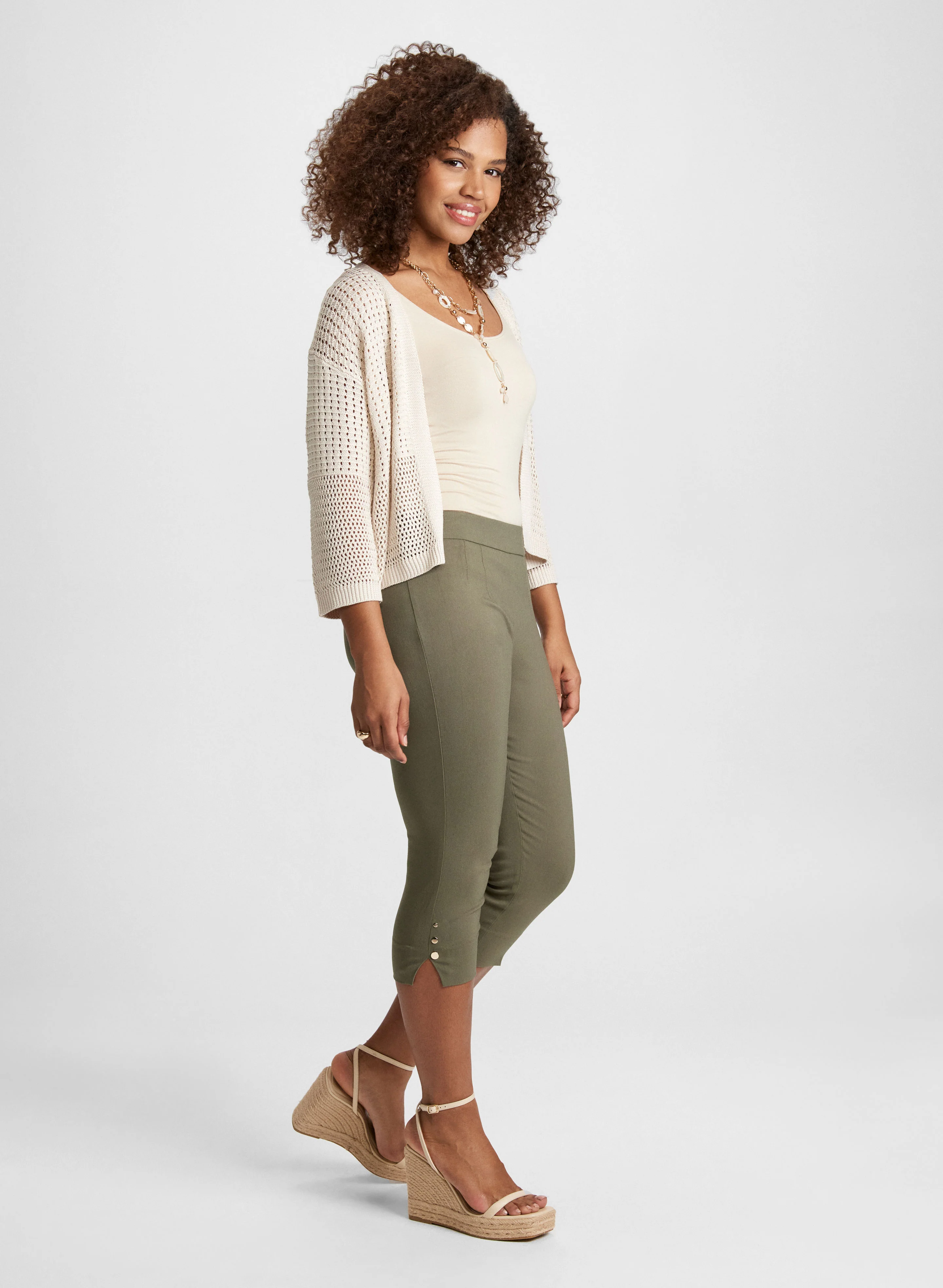 Pull-On Bengaline Capris - Image 4
