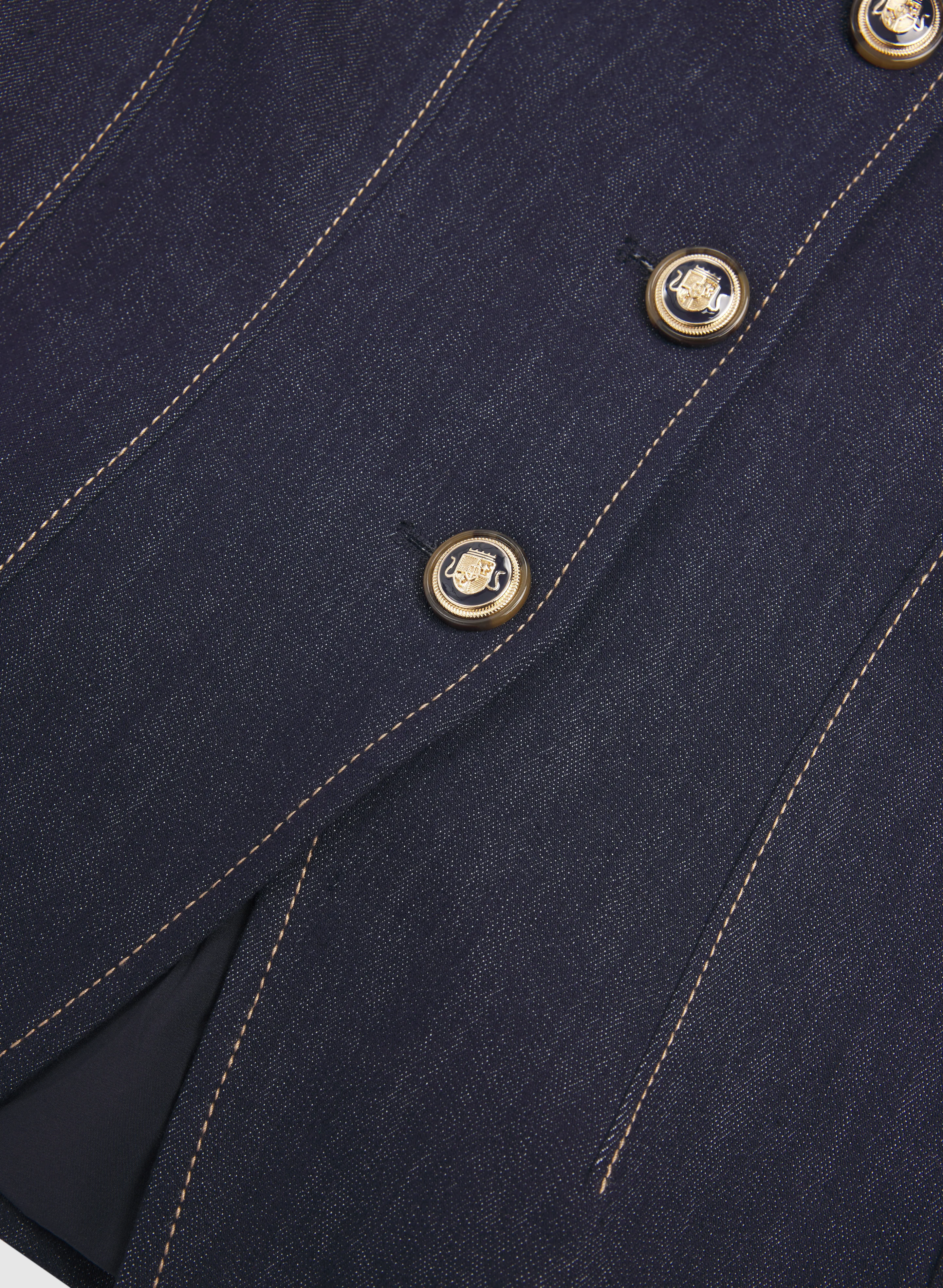 Denim Button-Down Vest - Image 7