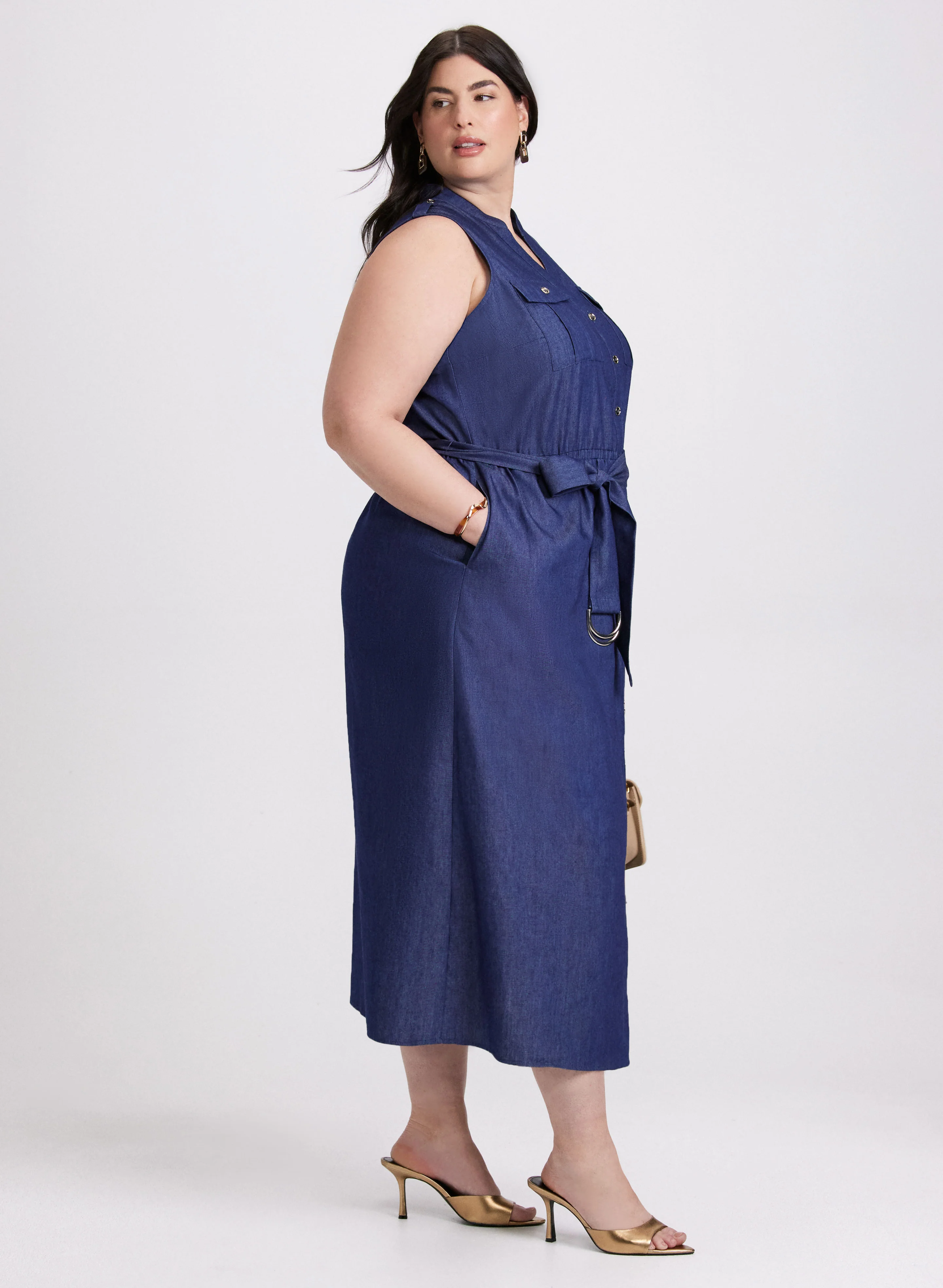 Denim Maxi Dress - Image 2