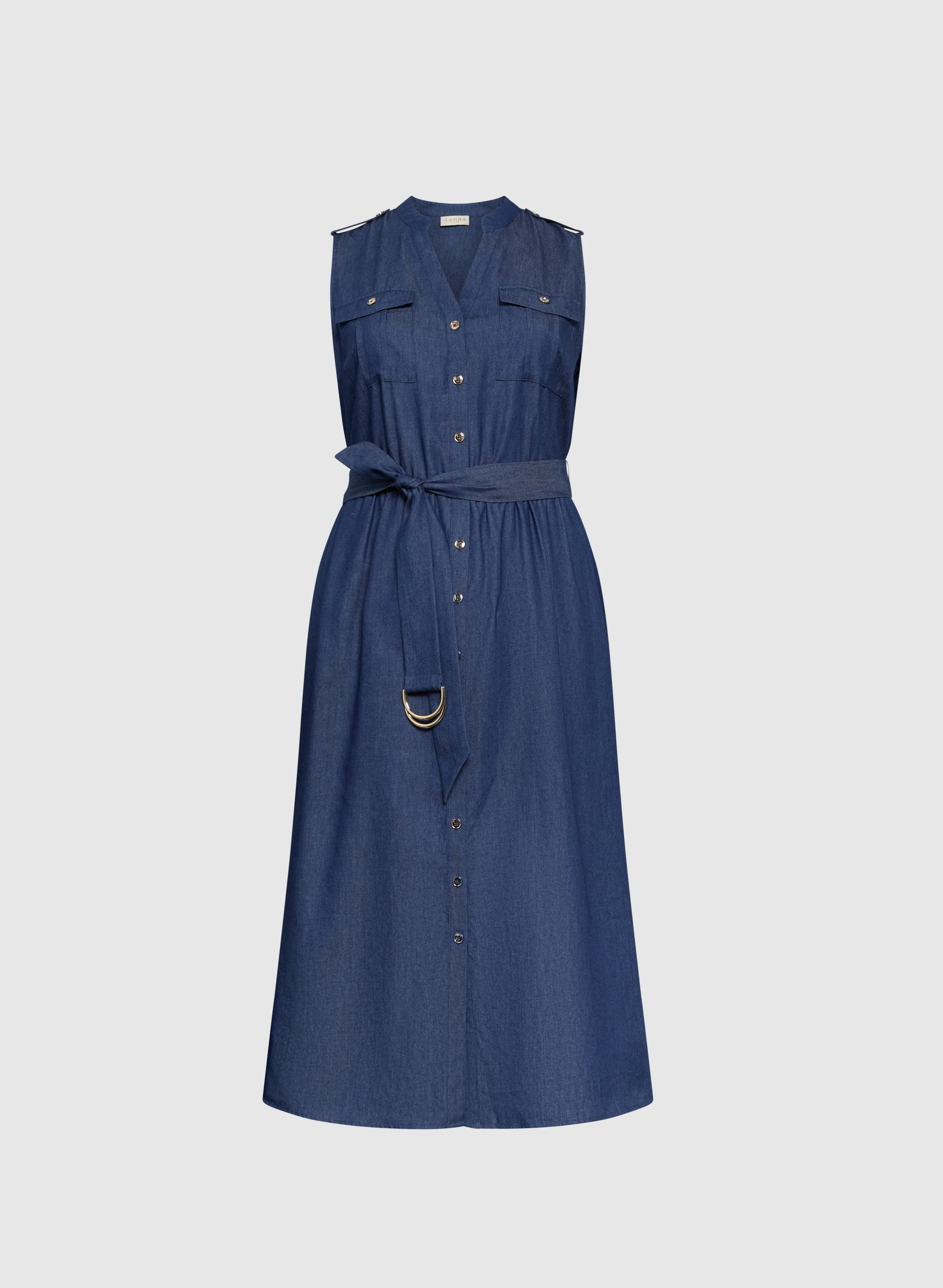 Denim Maxi Dress - Image 5