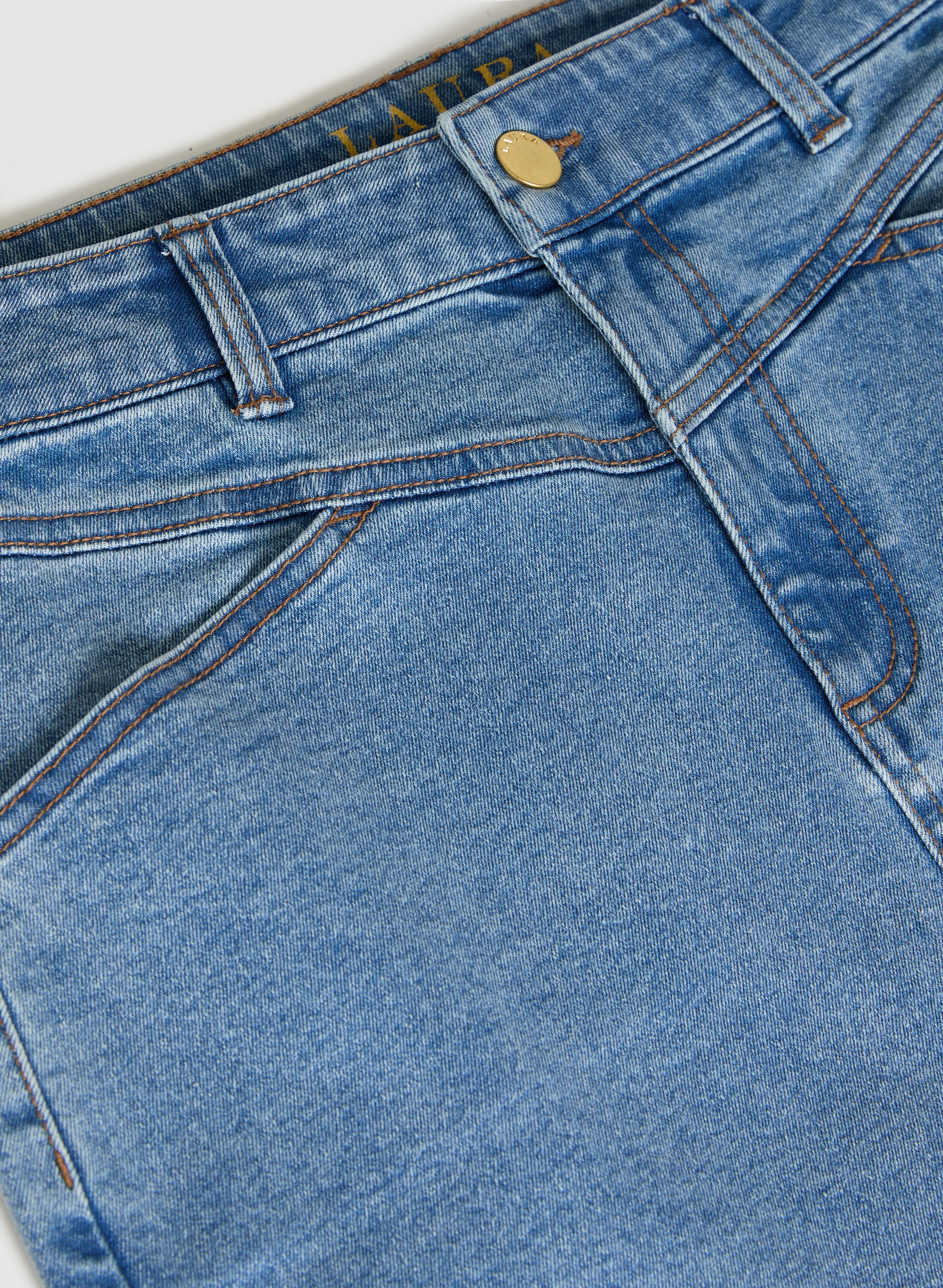 Denim Midi Skirt - Image 7