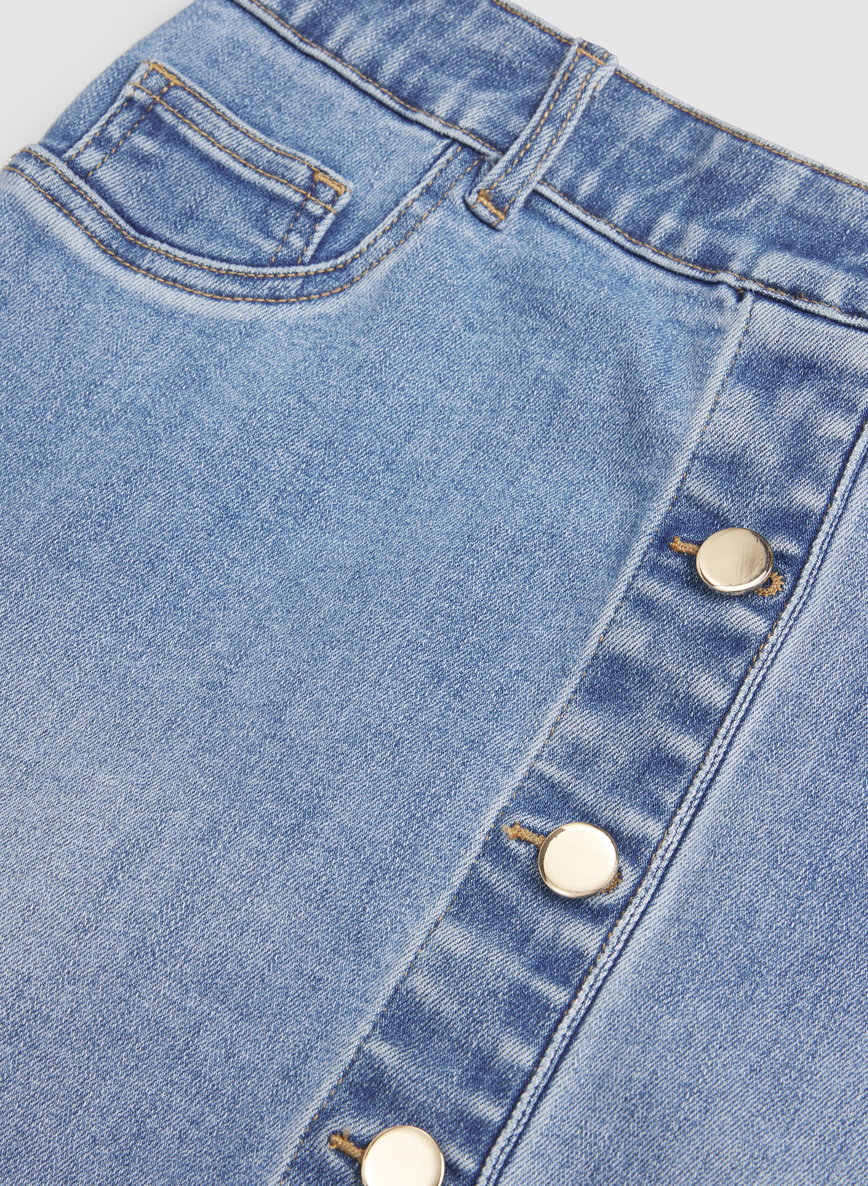 Denim Midi Skirt - Image 7