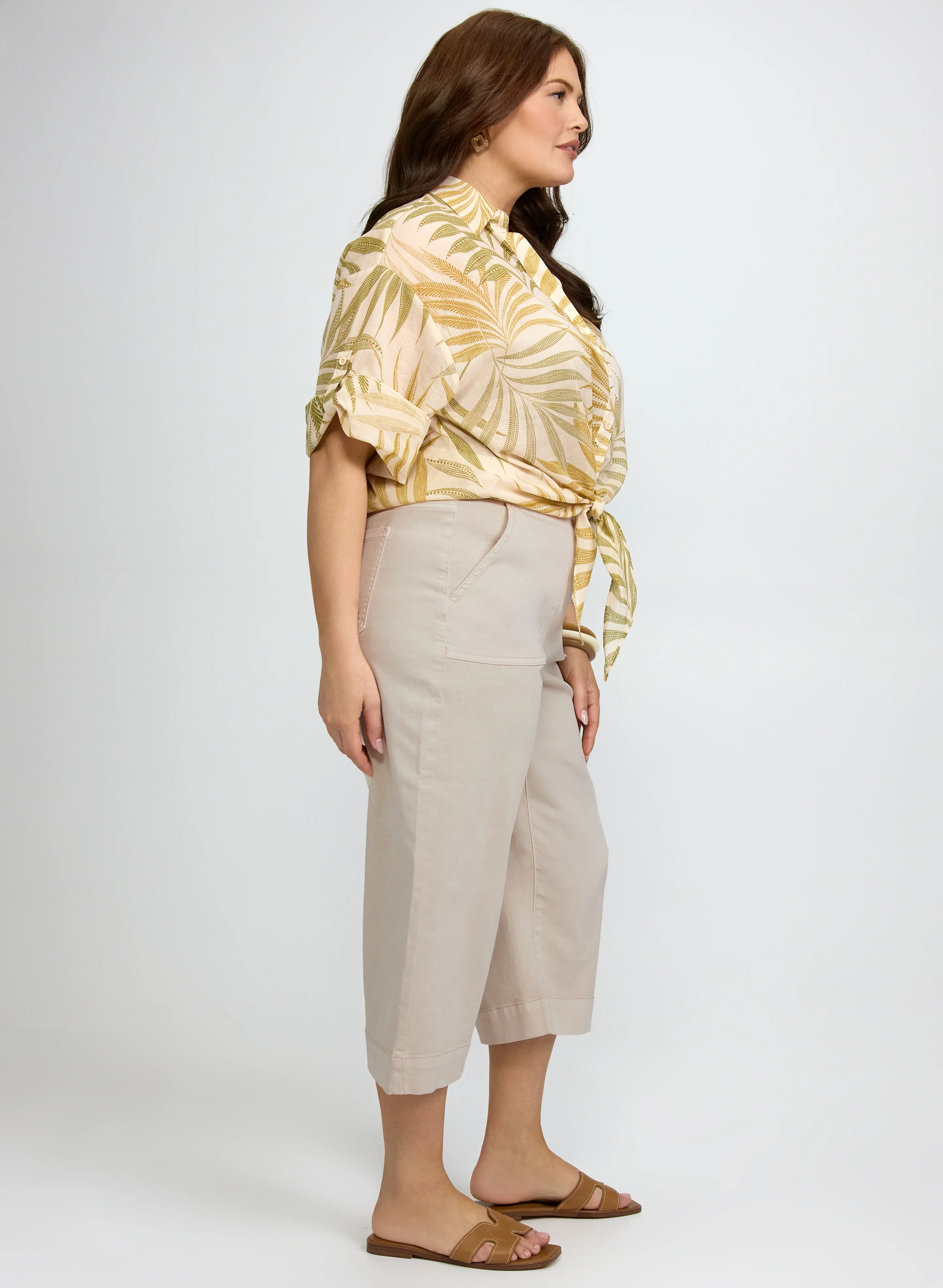 Denim Pull-On Capris - Image 5