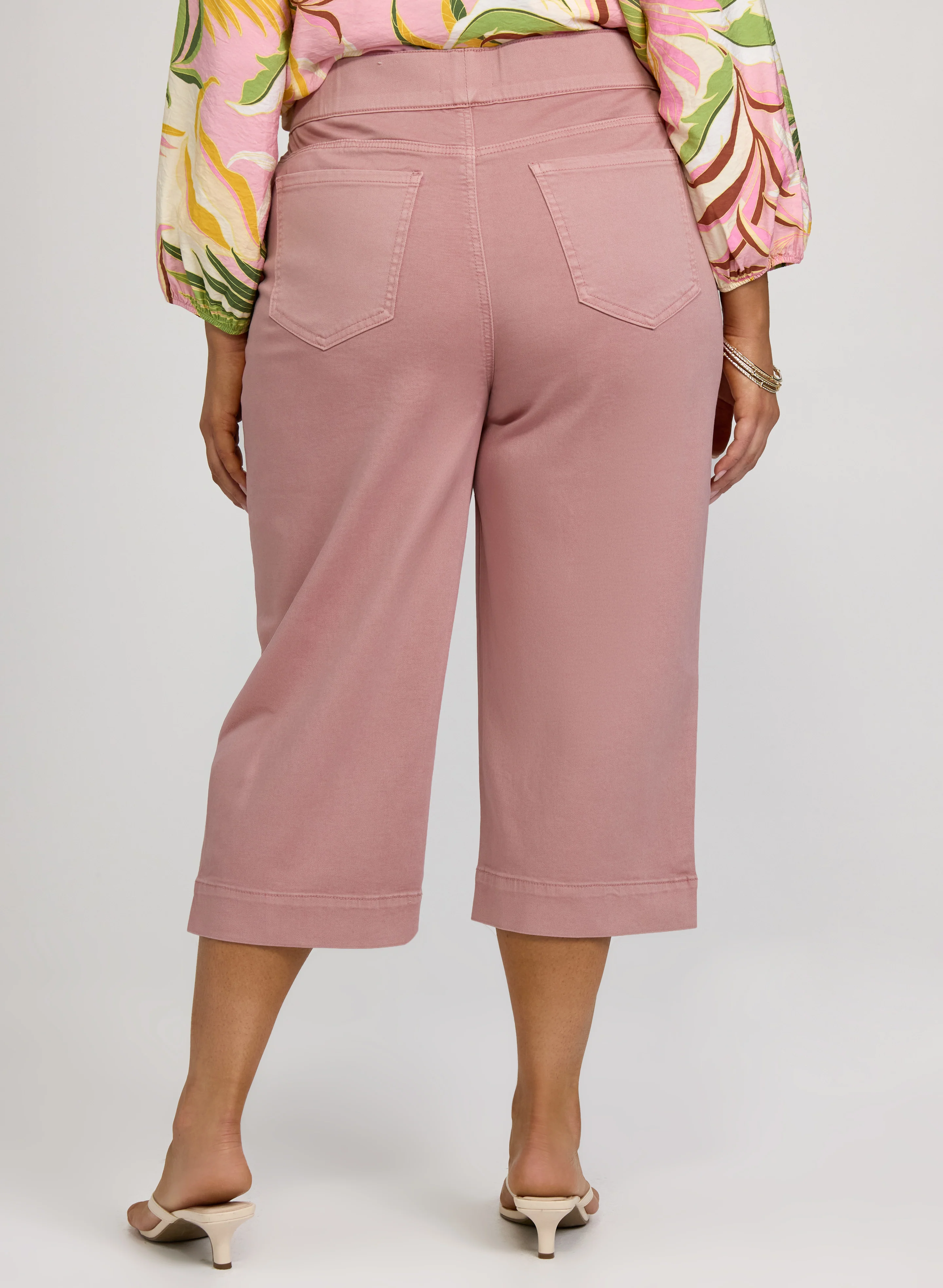 Denim Pull-On Capris - Image 4