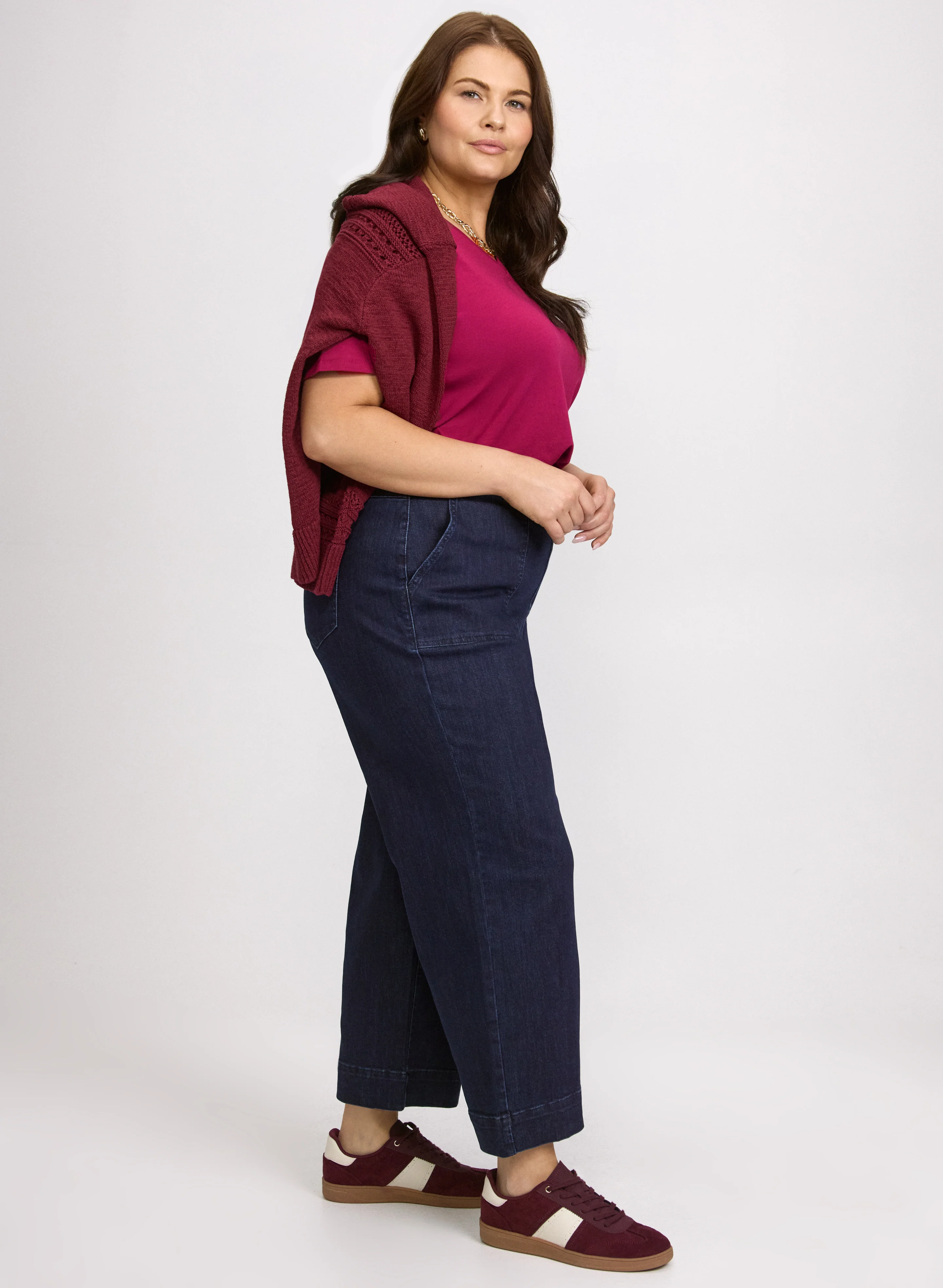 Denim Straight-Leg Capris - Image 5