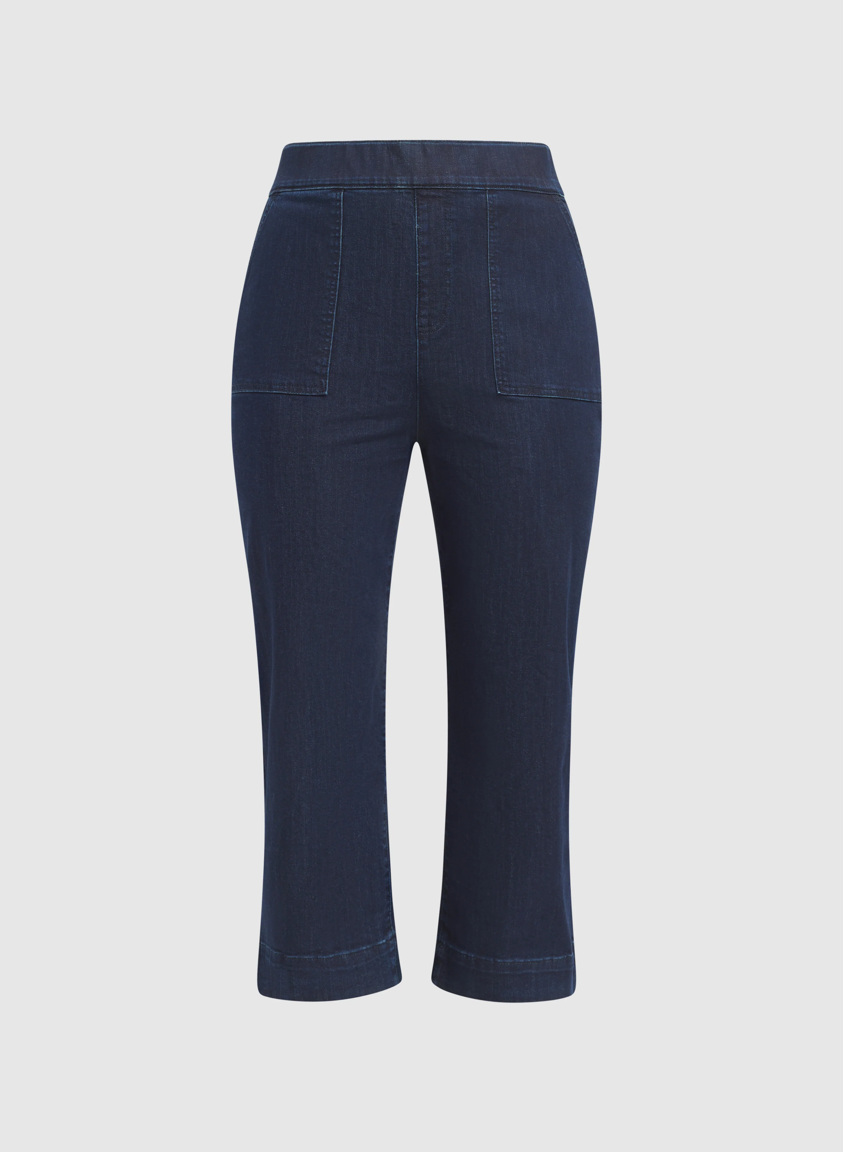 Denim Straight-Leg Capris - Image 6