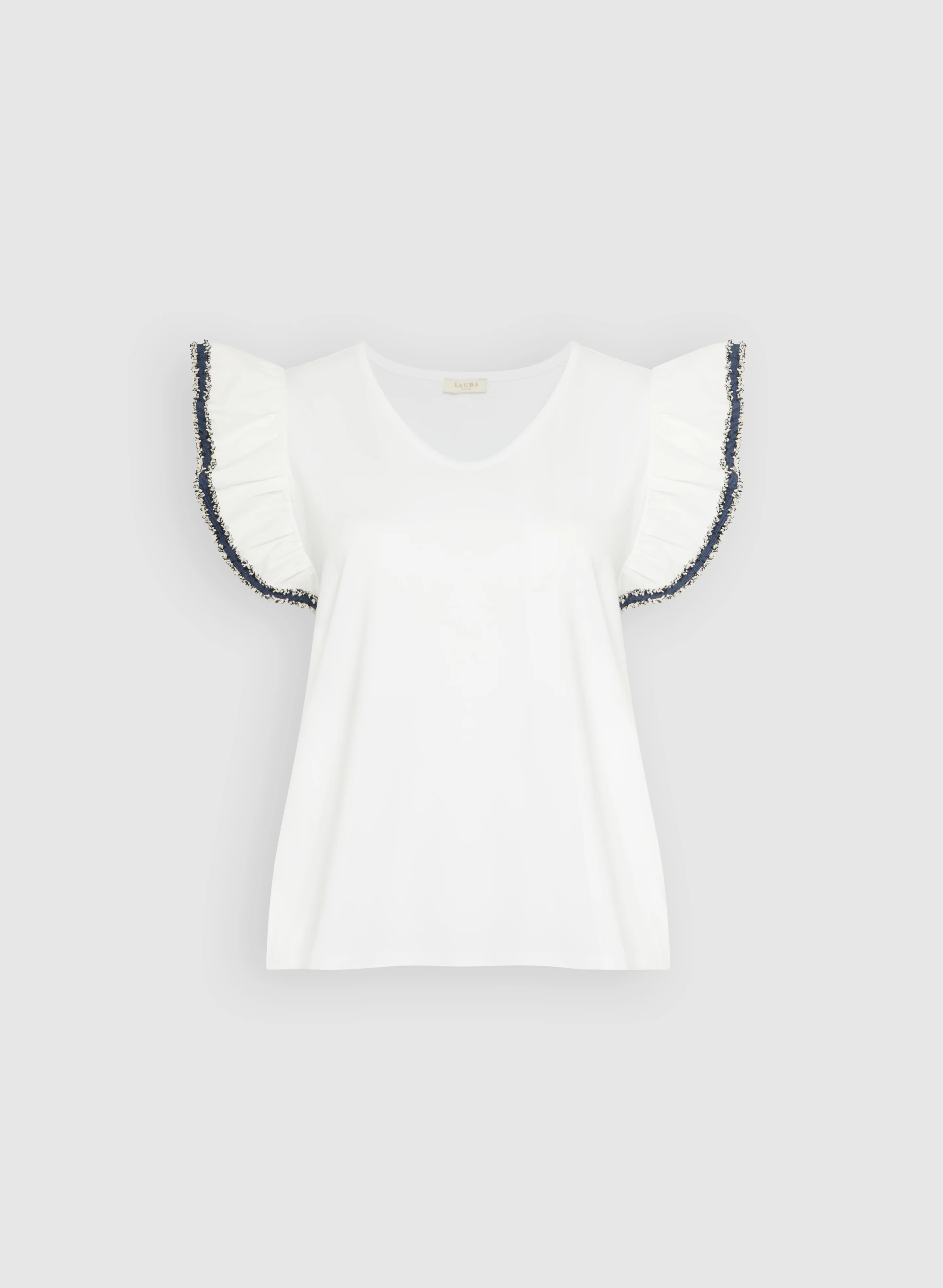 Denim Trim T-Shirt - Image 6