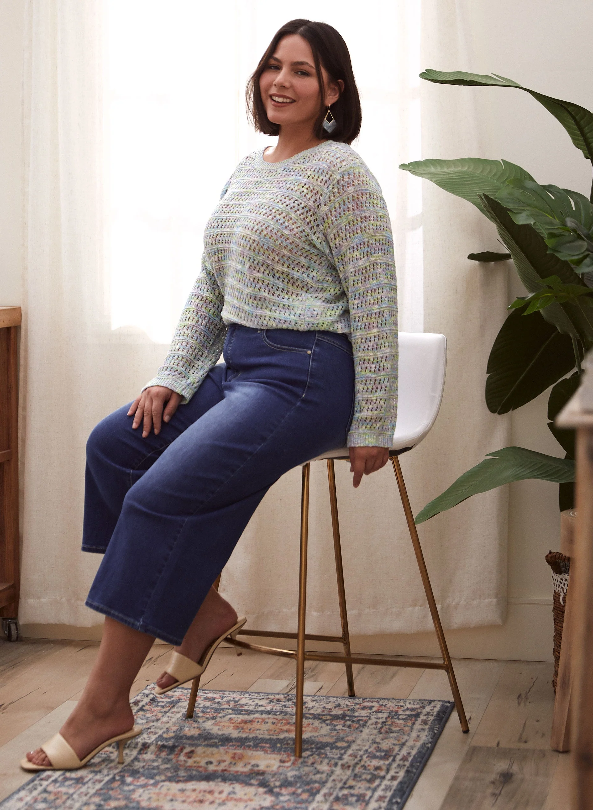 Dex - Long Sleeve Crochet Sweater - Image 4