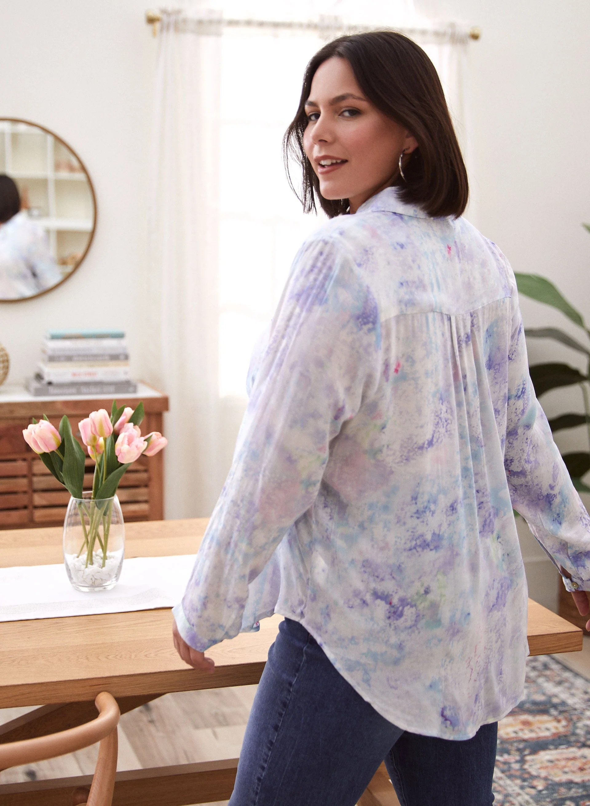 Dex - Tie-Dye Print Top - Image 4