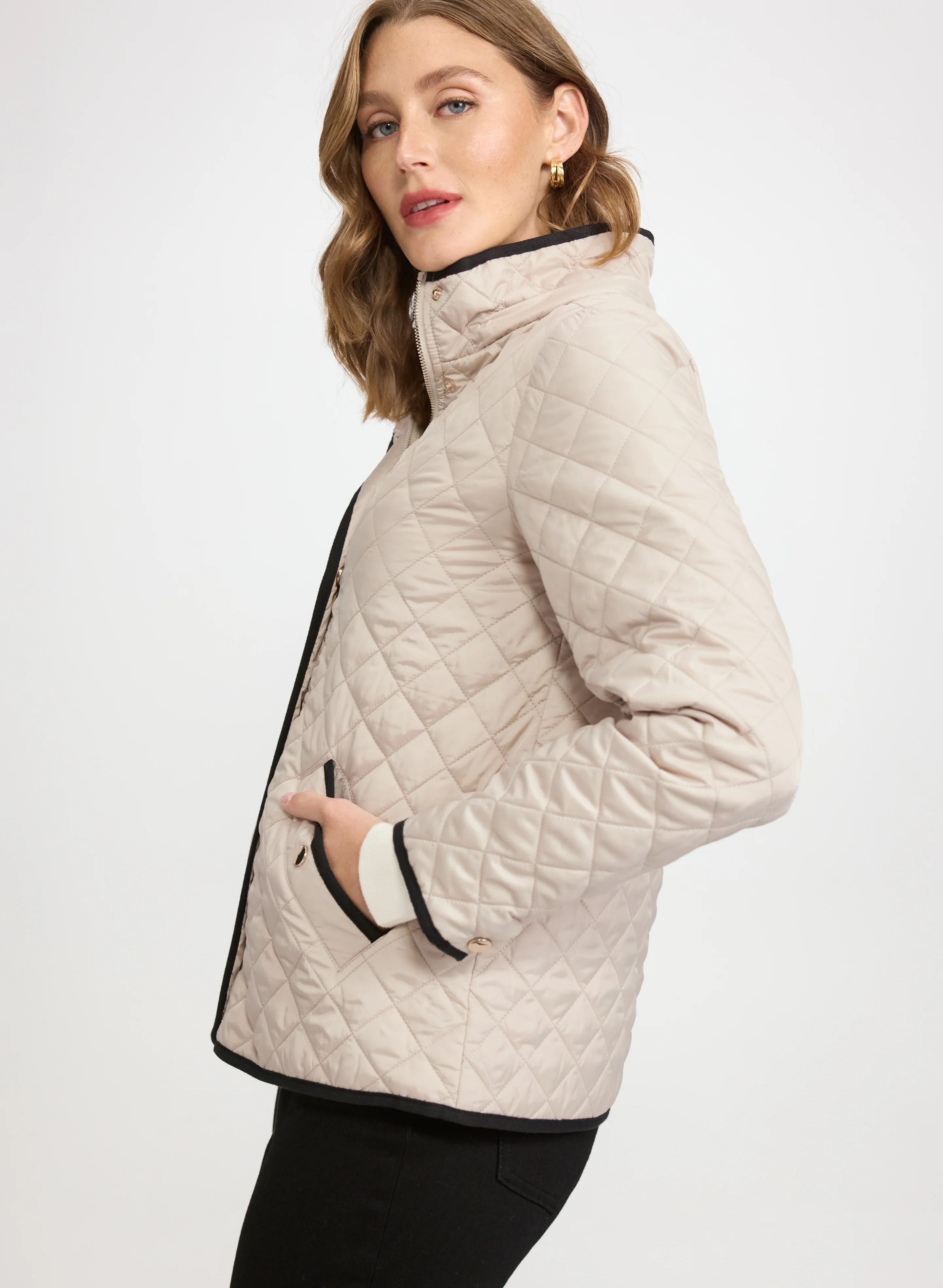 Diamond Quilted Coat - Image 2