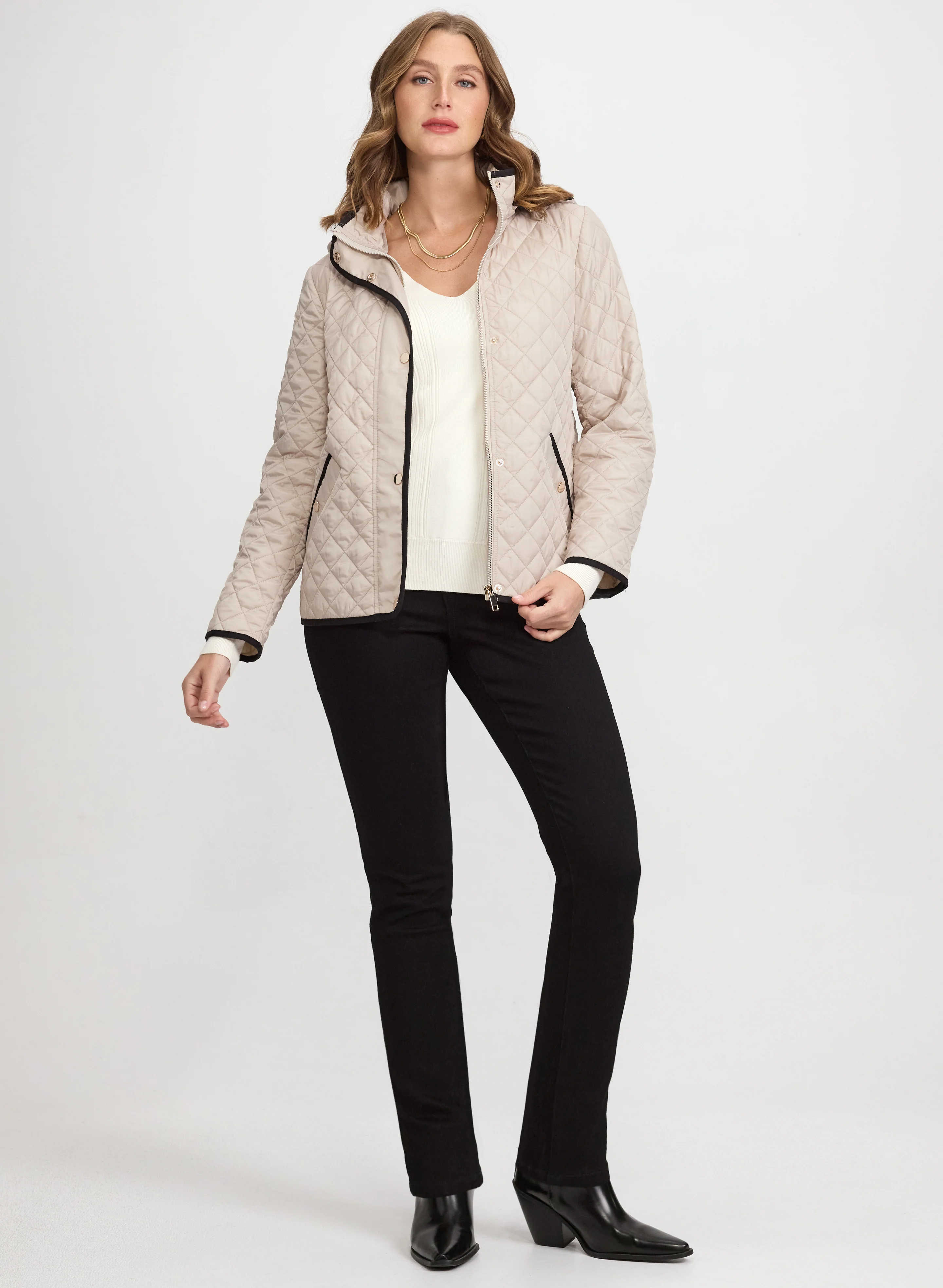 Diamond Quilted Coat - Image 3